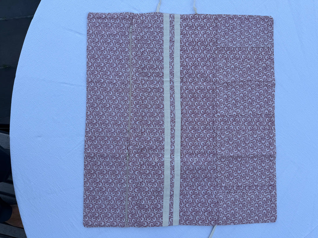 Strikke-Værktøjs-Etui 7. - Blomster lys støvet rosa - Handmade by Nogetfralene
