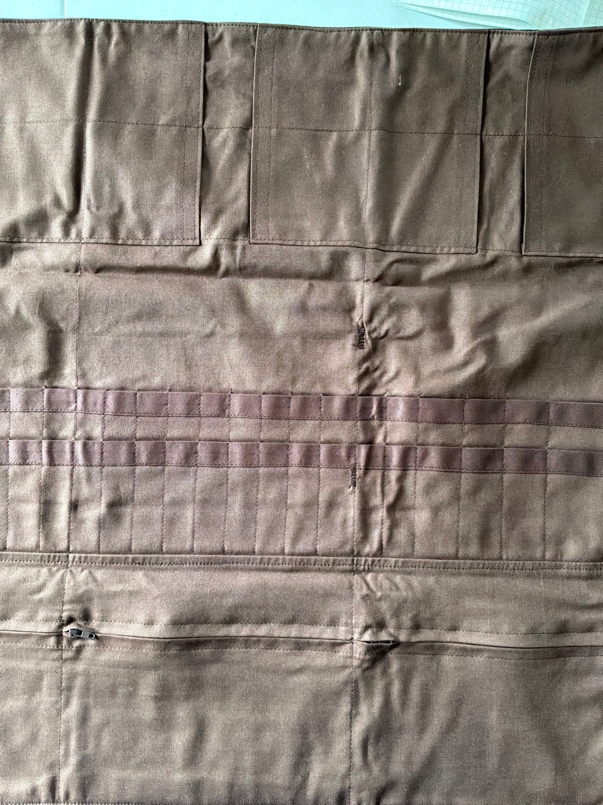 Strikke-Værktøjs-Etui - 17 - Velour mørk brun
