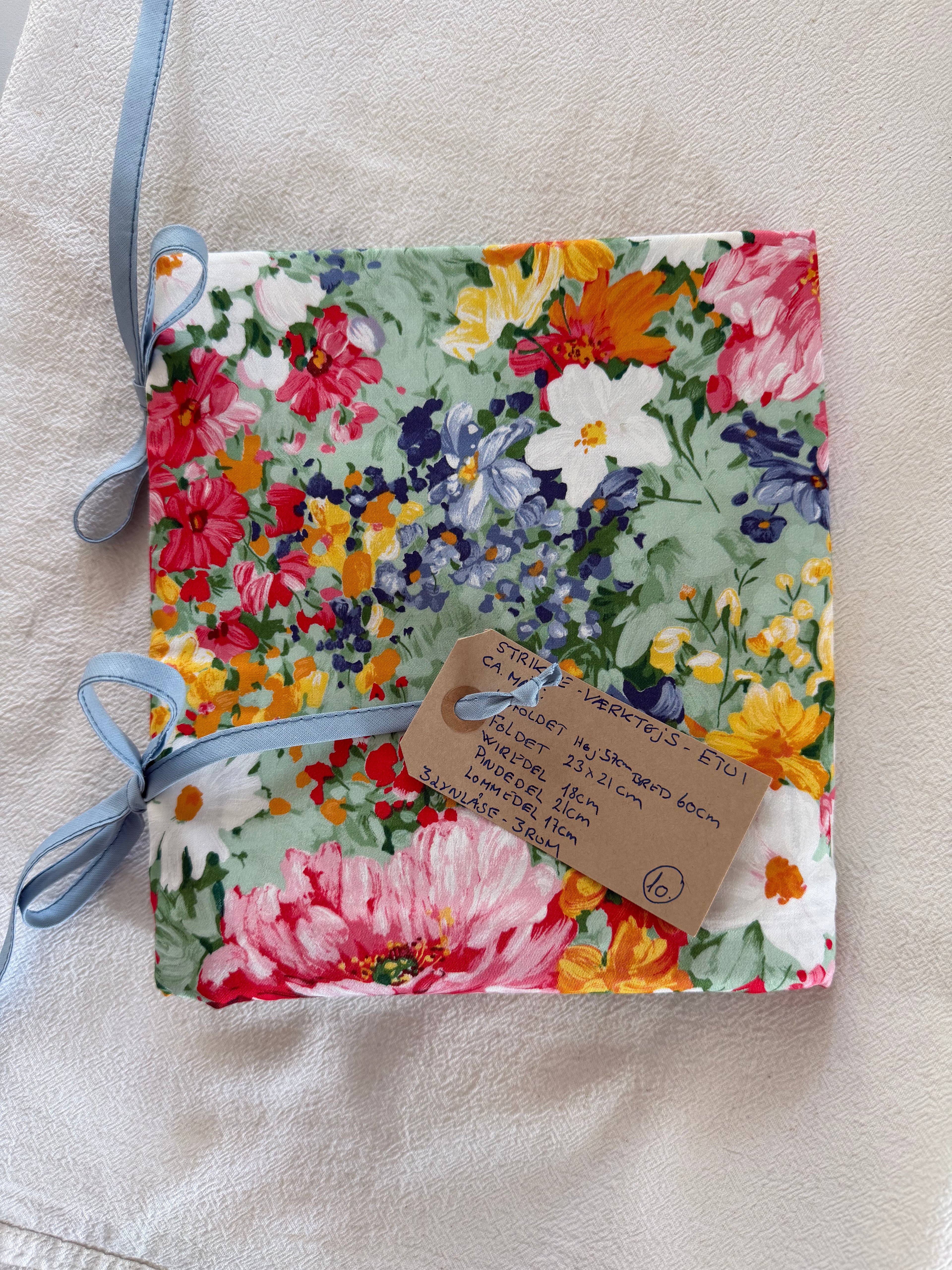 Strikke-Værktøjs-Etui 10. -Sommer Blomster