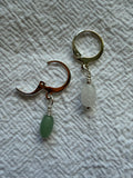 Maskemarkør - Åbenlukkelig markør - Hvid jade “tønde” 5x7mm (køb 4 og få den grønne med u/b)