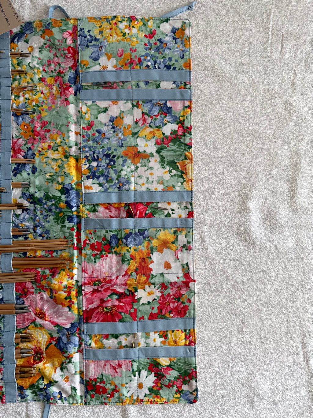 Strikke-Værktøjs-Etui 10. -Sommer Blomster