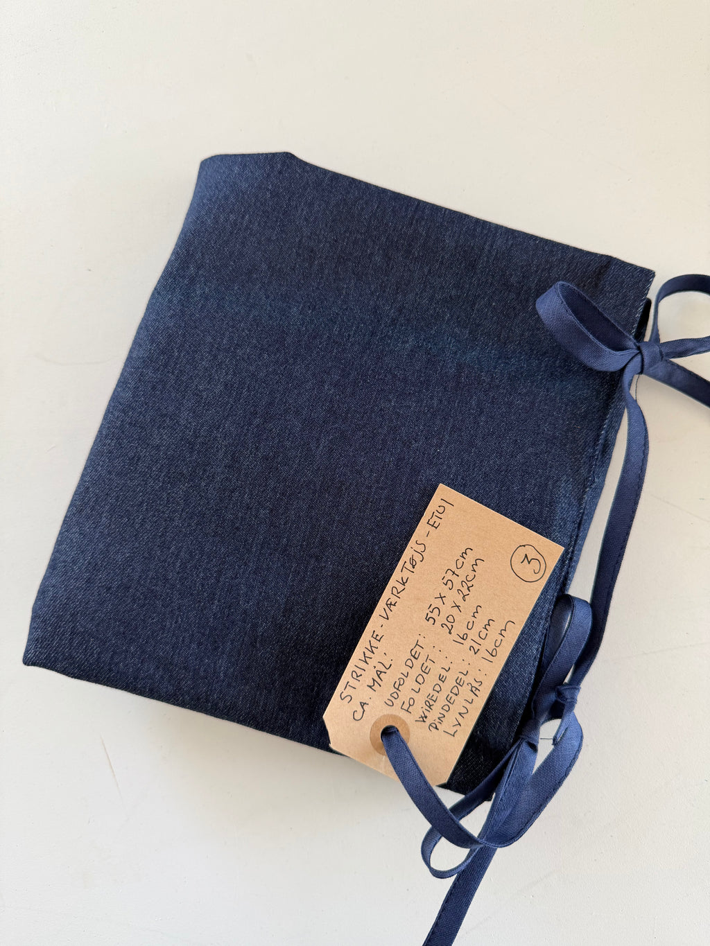 Strikke-Værktøjs-Etui 3. “Jeans” blå