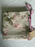 Strikke-Værktøjs-Etui - F.3 - Hør med blomstermotiv - Faste Rundpinde mm