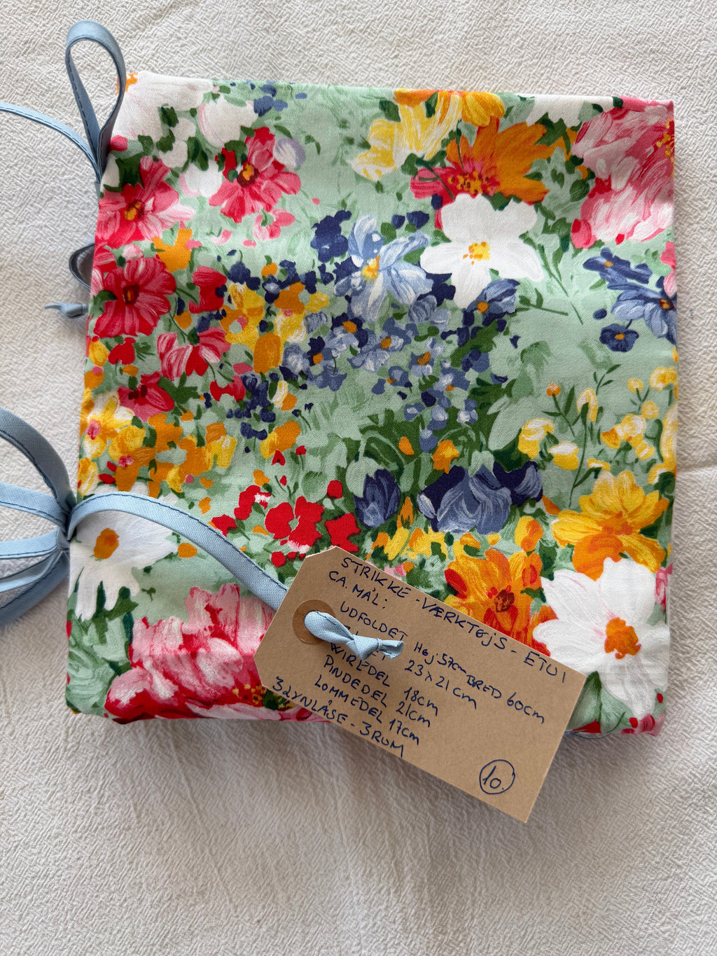 Strikke-Værktøjs-Etui 10. -Sommer Blomster