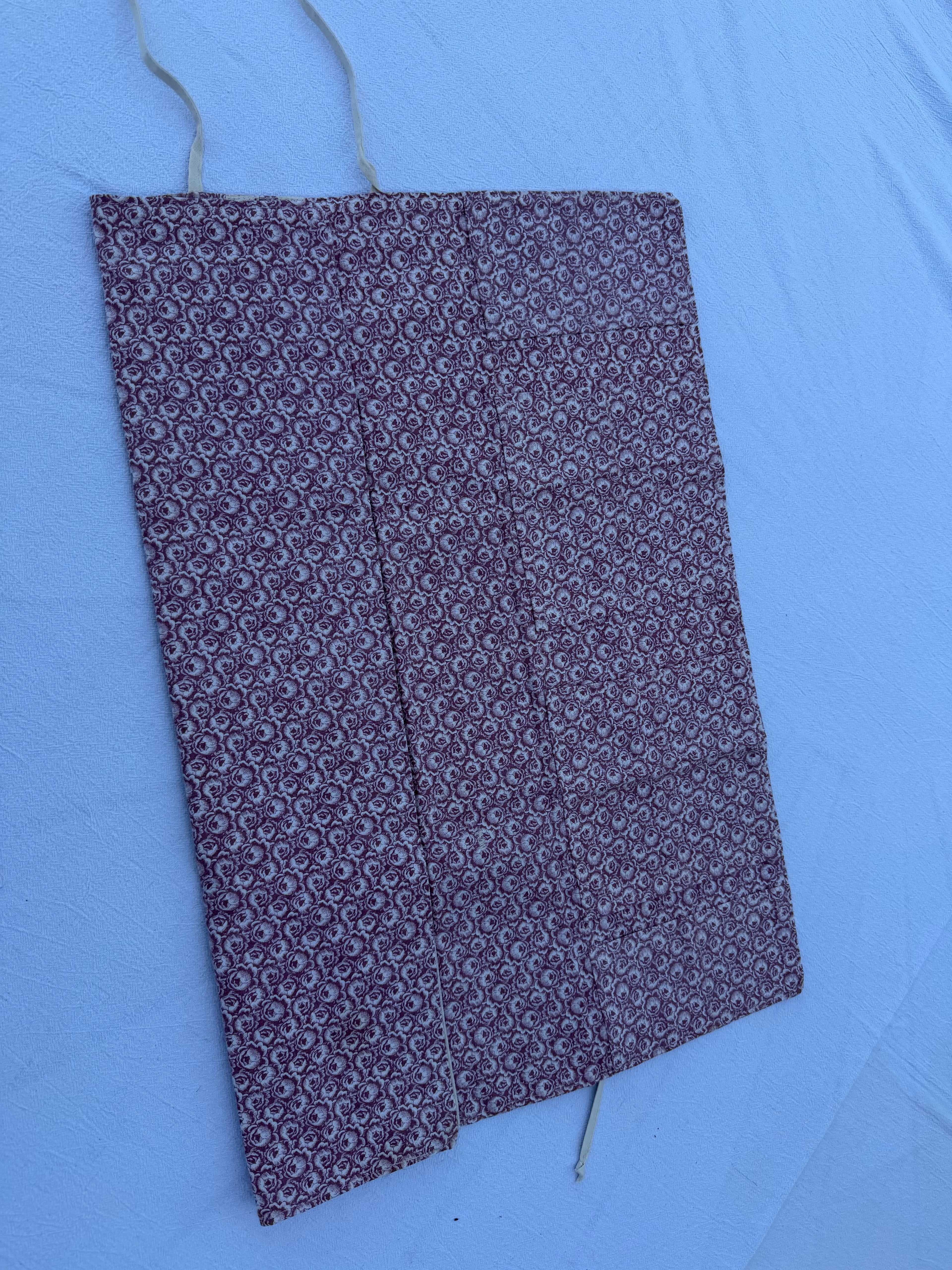 Strikke-Værktøjs-Etui 7. - Blomster lys støvet rosa - Handmade by Nogetfralene