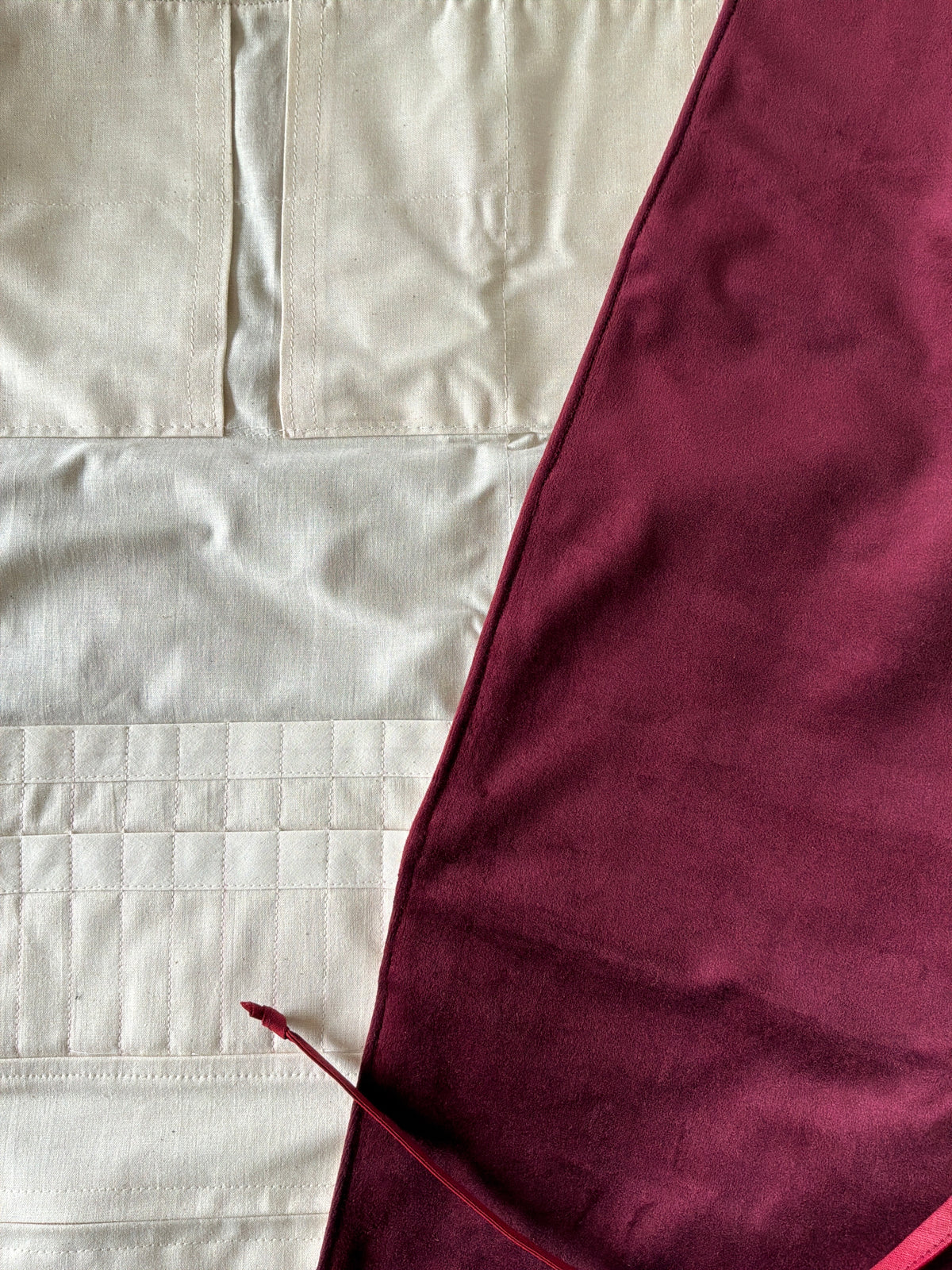 Strikke-Værktøjs-Etui - 18 - Velour Vinrød