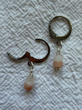 Maskemarkør - Åbenlukkelig markør - Aventurin “rød” 2sten 2x4mm for