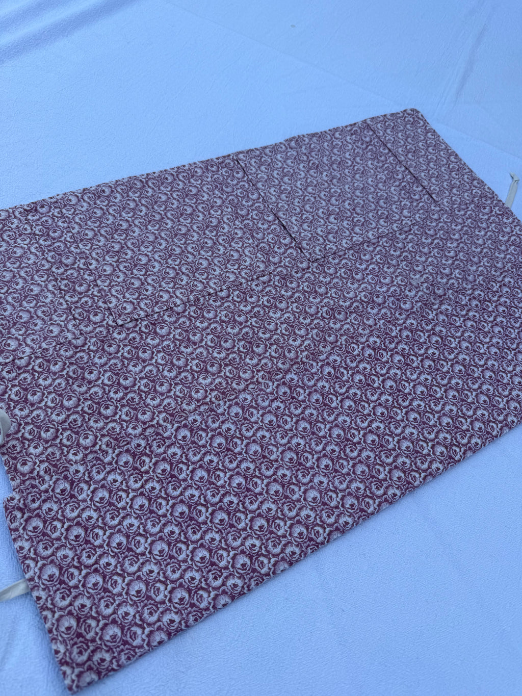Strikke-Værktøjs-Etui 6. - Blomster lys støvet rosa - Handmade by Nogetfralene