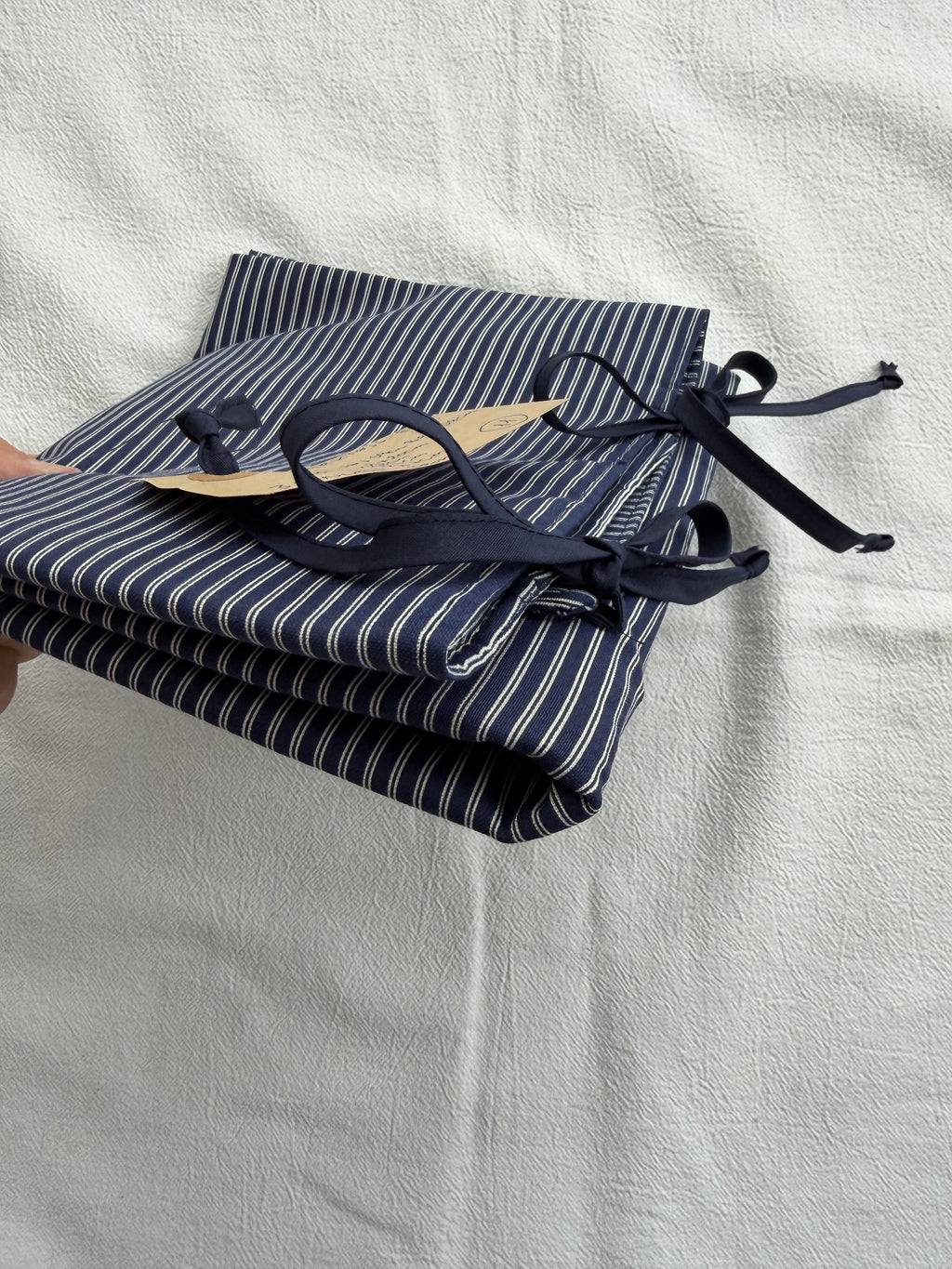 Strikke-Værktøjs-Etui 11. - Handmade by Nogetfralene - Blå “mælkedreng”