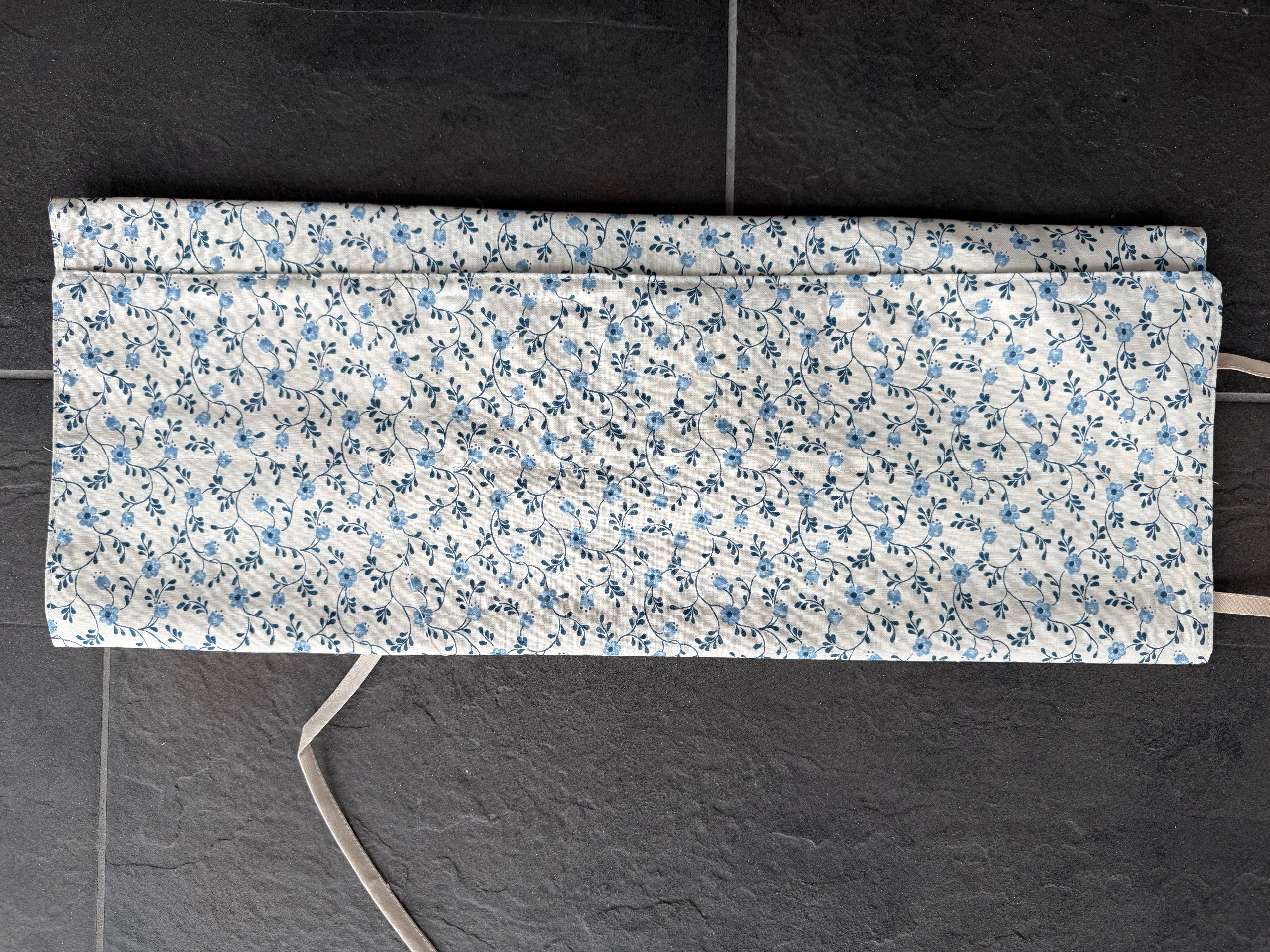 Strikke-Værktøjs-Etui 5. Blå blomst