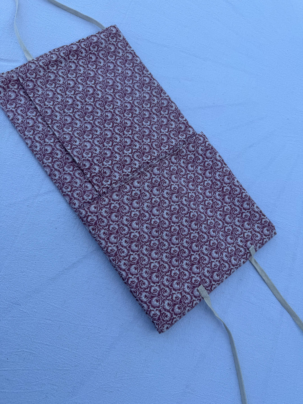 Strikke-Værktøjs-Etui 6. - Blomster lys støvet rosa - Handmade by Nogetfralene
