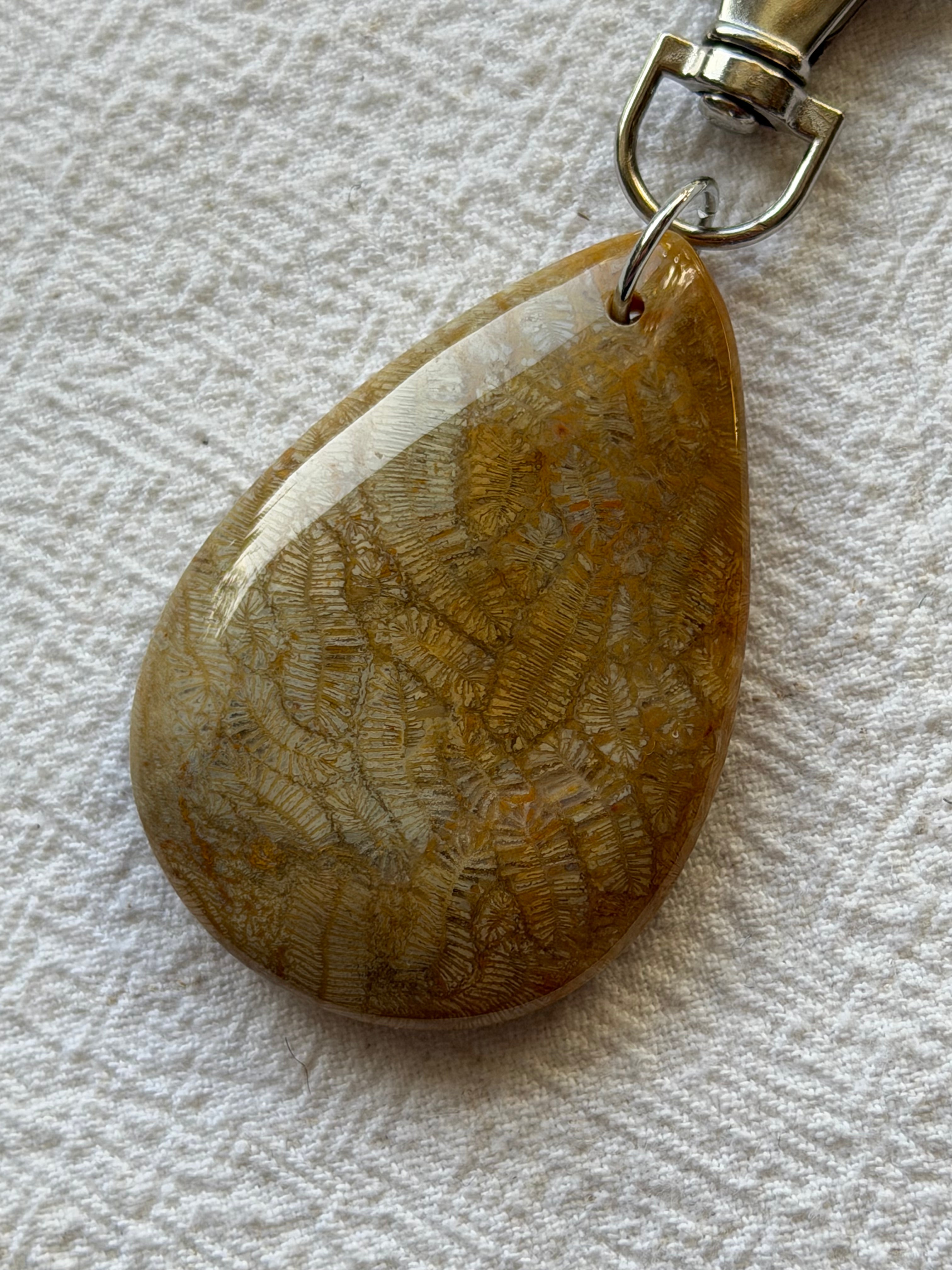 Maskemarkør sæt Dråbe Chrysantemum fossil- Ocean fossil, Solsten, Bronzit og Mookite - Forgyldt luksus - 11x 7mm, 5x10mm og 5x åbenlukkelige markører