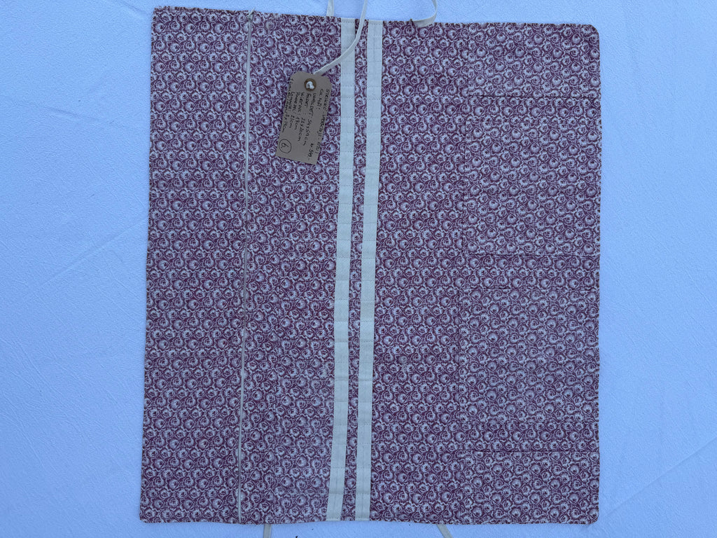 Strikke-Værktøjs-Etui 6. - Blomster lys støvet rosa - Handmade by Nogetfralene