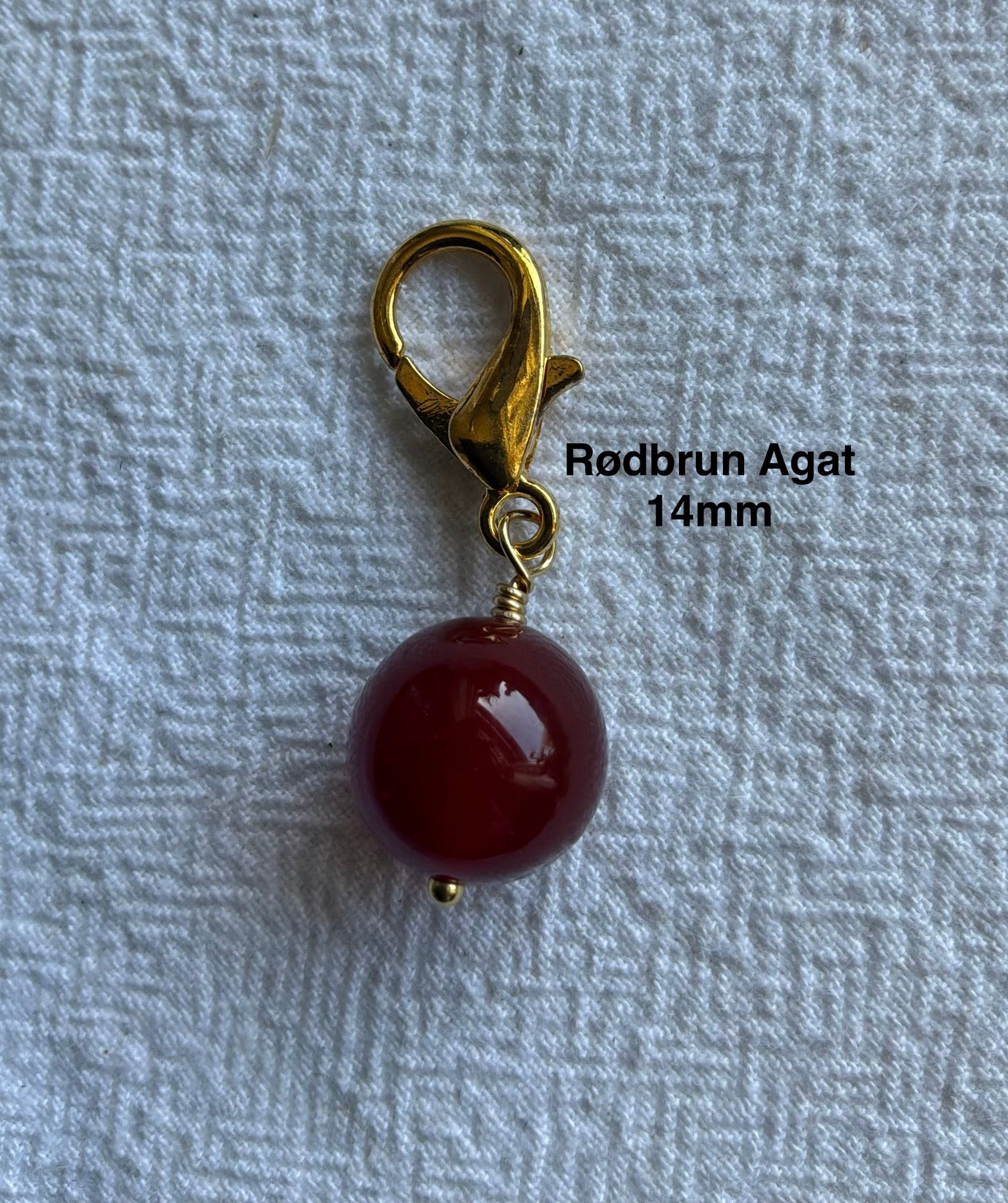 Markørholdere - beige, gyldne og brune - vælg sten og vælg karabinhage forsølvet eller forgyldt