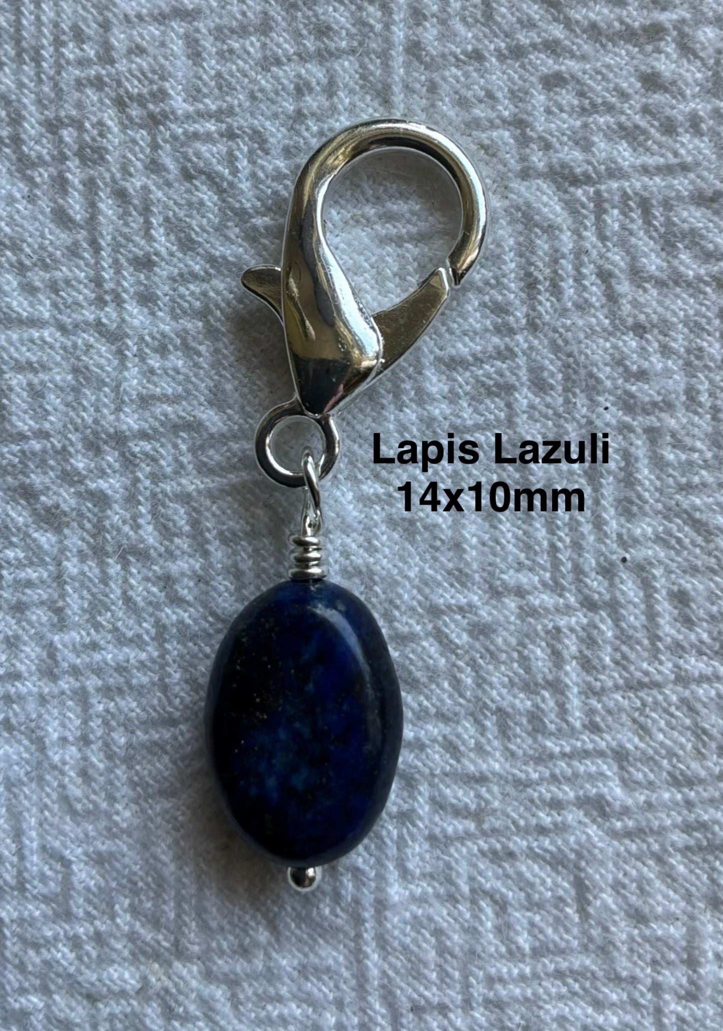 Markørholdere - lyserød, lilla og blå - vælg sten og vælg karabinhage forsølvet eller forgyldt