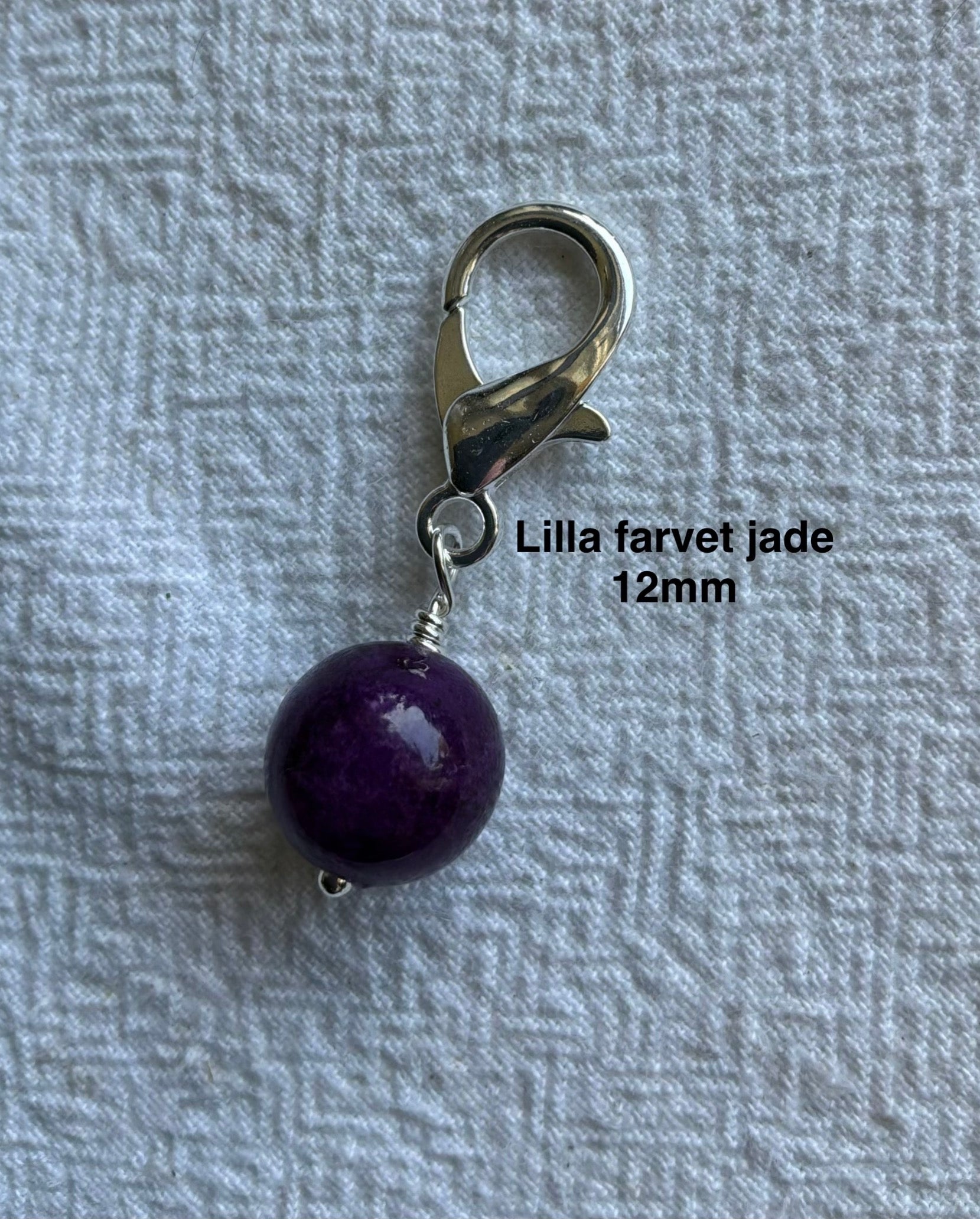 Markørholdere - lyserød, lilla og blå - vælg sten og vælg karabinhage forsølvet eller forgyldt