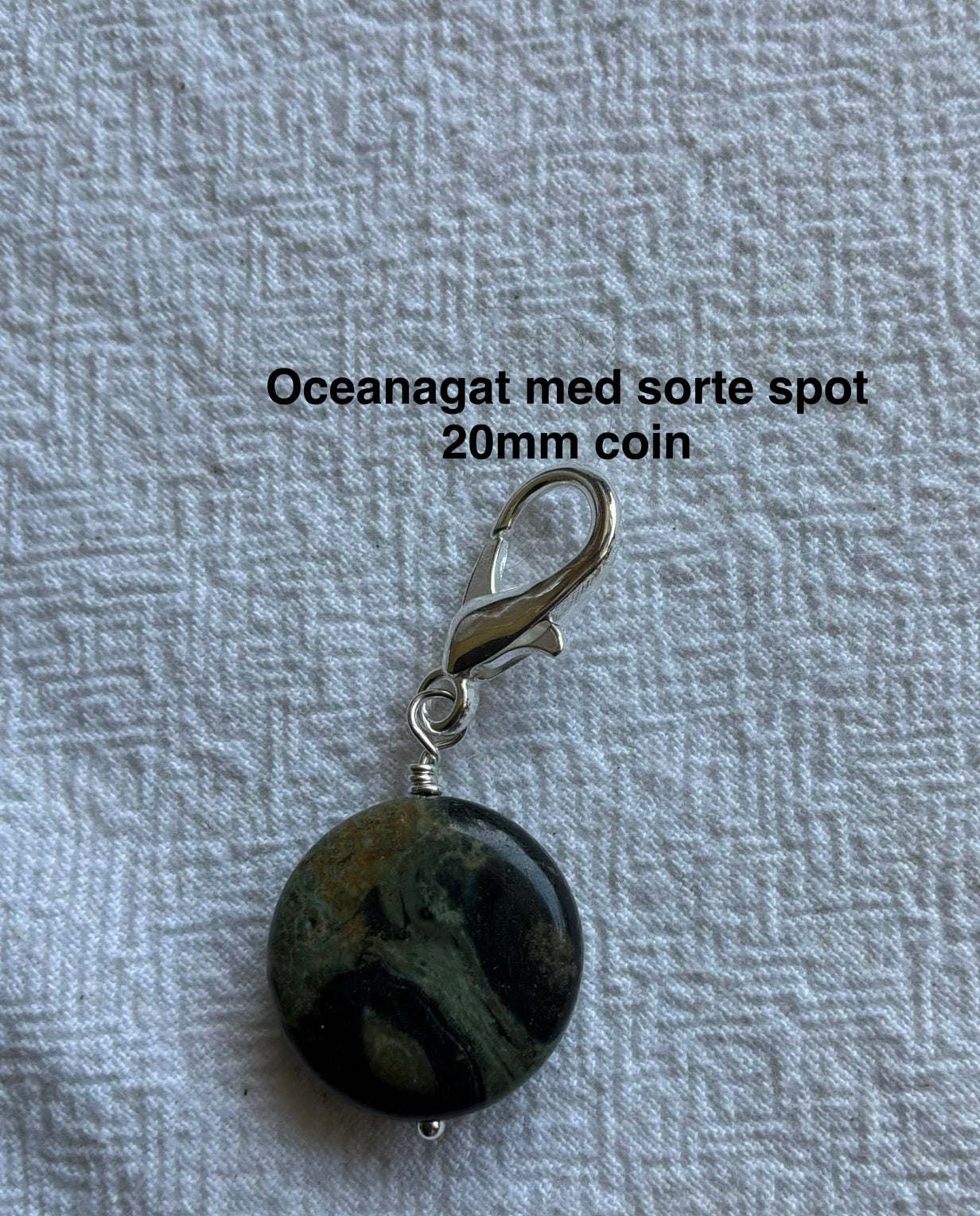 Markørholdere - grønne natur mix farver - vælg sten og vælg karabinhage forsølvet eller forgyldt (Kopi)