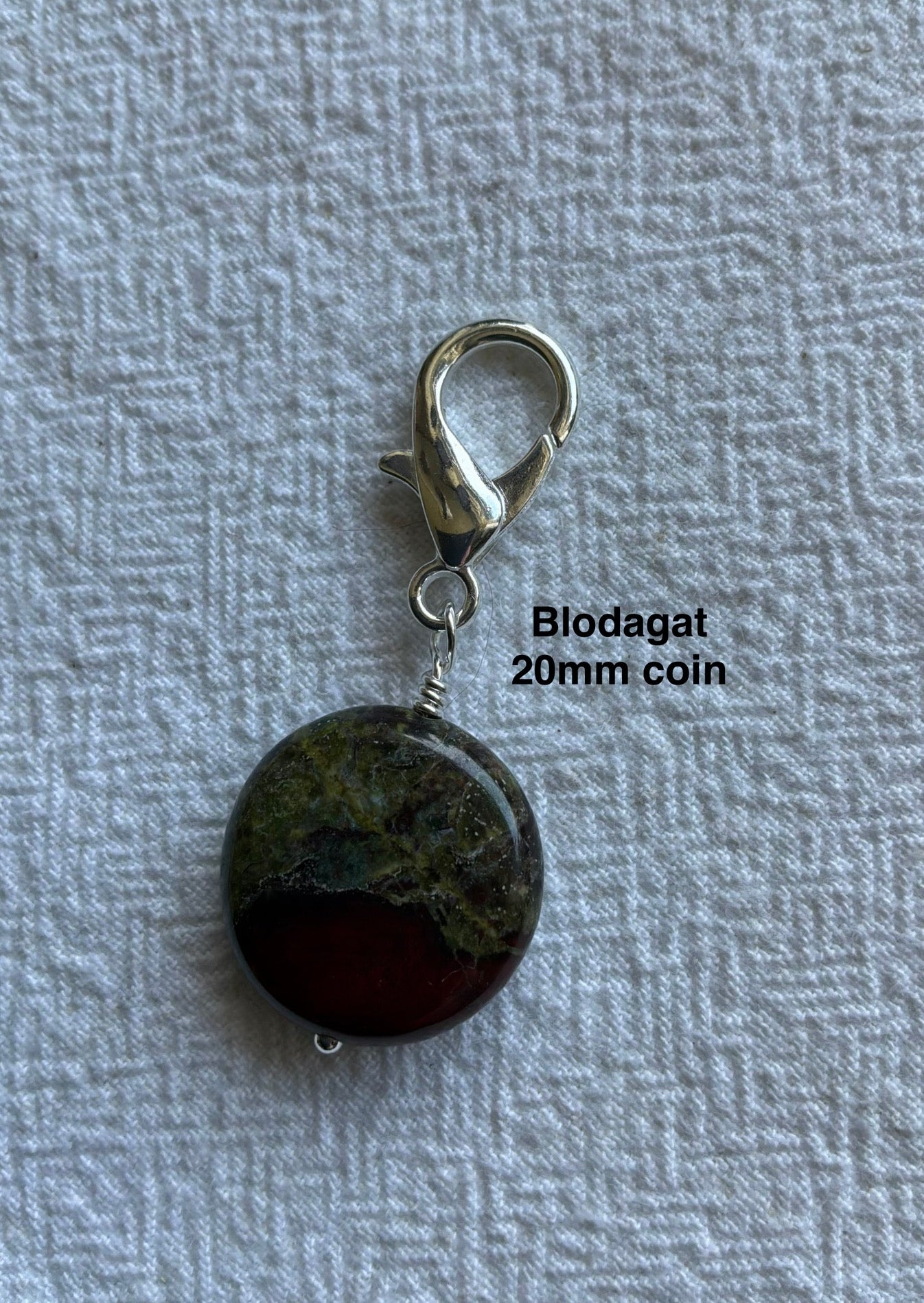 Markørholdere - grønne natur mix farver - vælg sten og vælg karabinhage forsølvet eller forgyldt (Kopi)