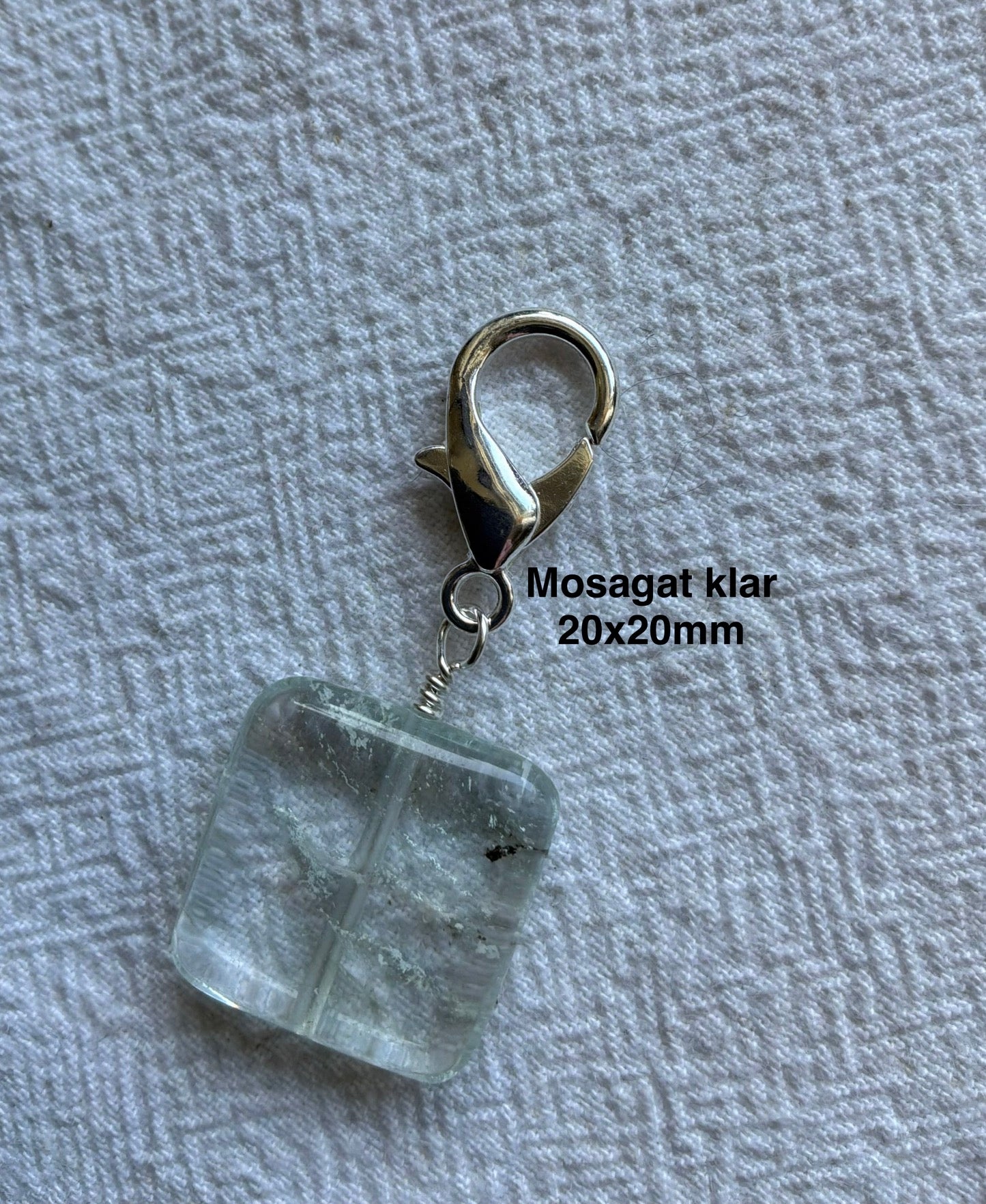 Markørholdere - grønne og turkis mix - vælg sten og vælg karabinhage forsølvet eller forgyldt