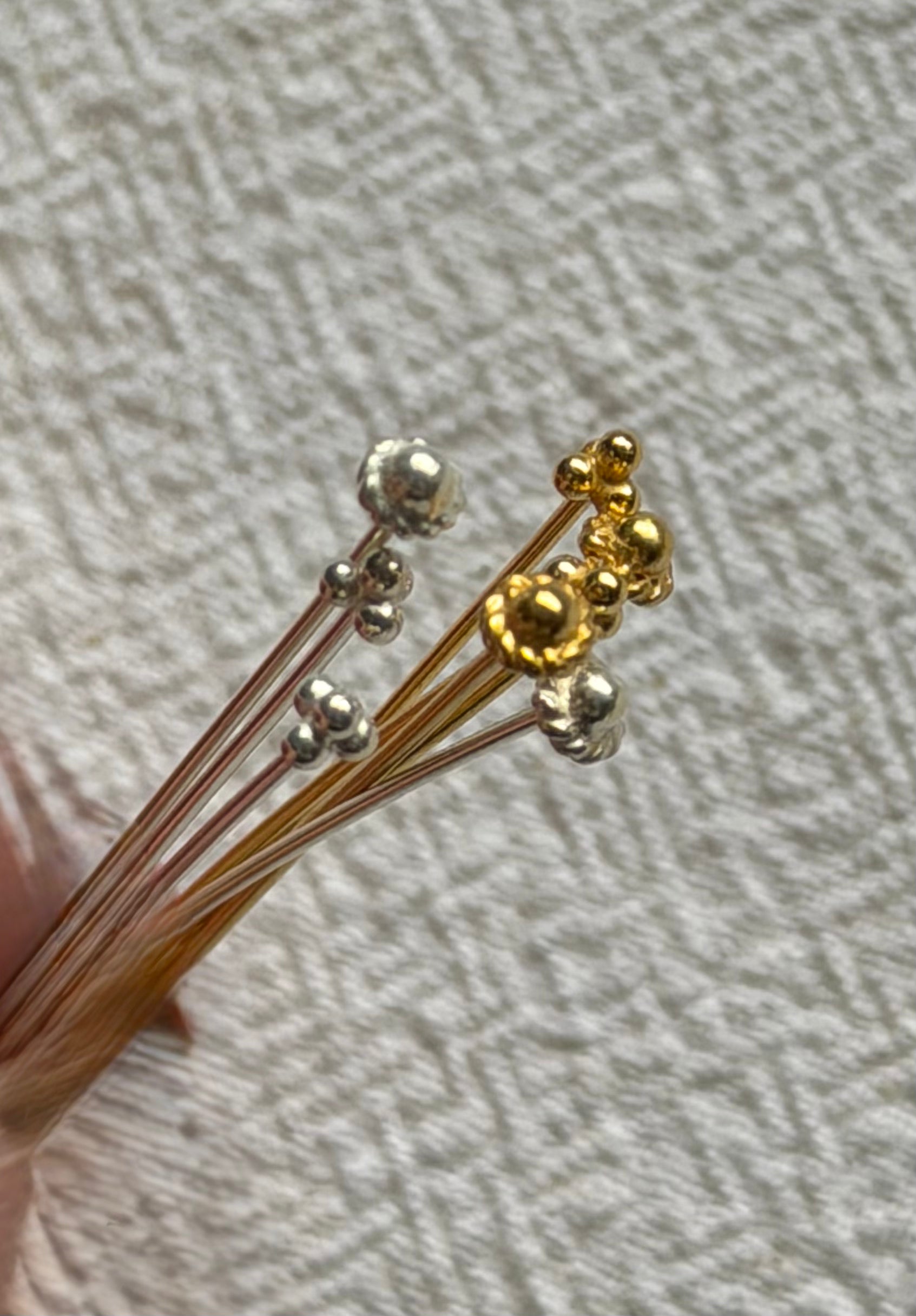 Perlepinde sterlingsølv og sterlingsølv forgyldt - Se billeder for inspiration til bestilling