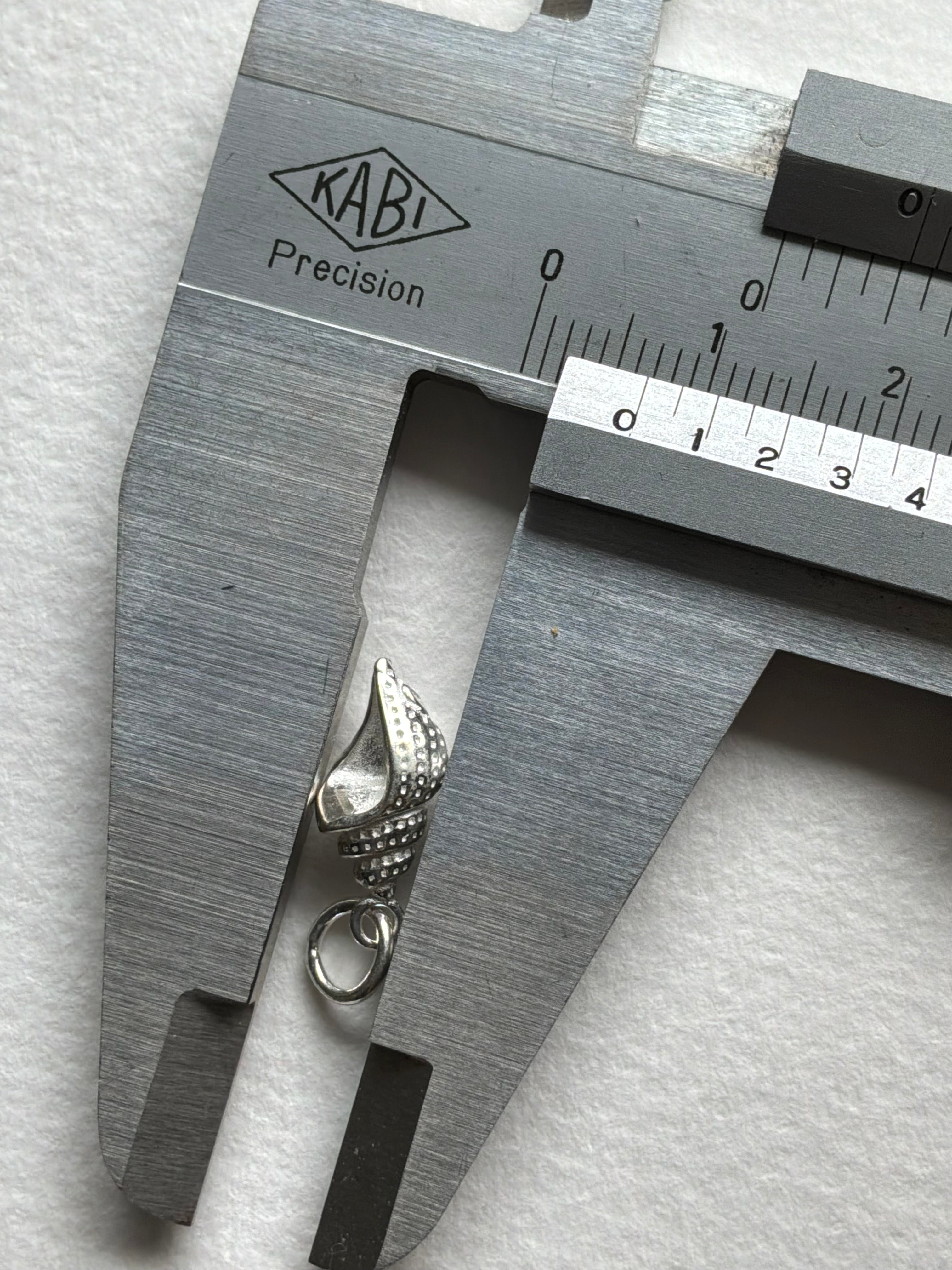 Sølv Konkylie vedhæng - Maskemarkør (op til 3 mm pinde)