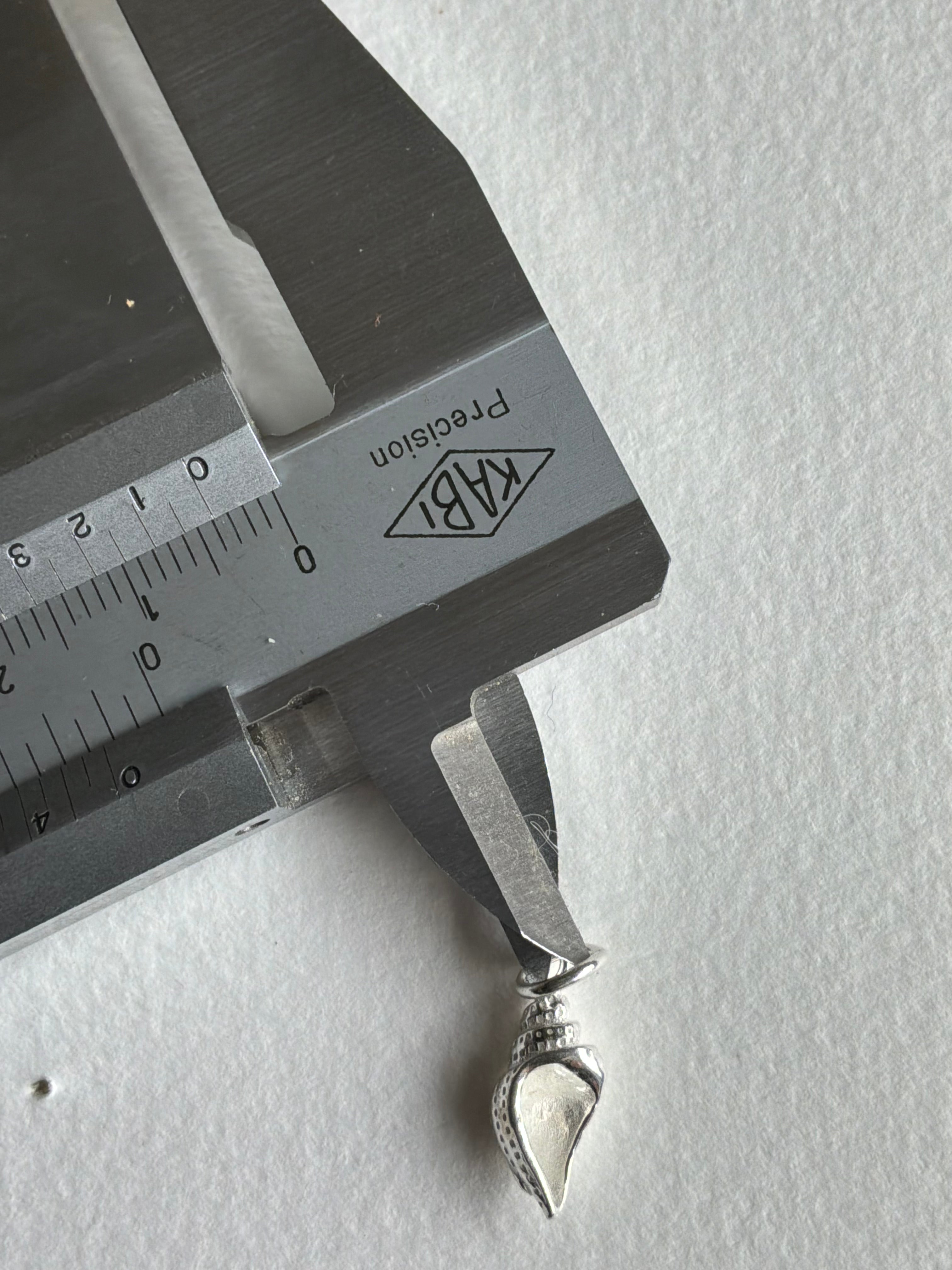 Sølv Konkylie vedhæng - Maskemarkør (op til 3 mm pinde)