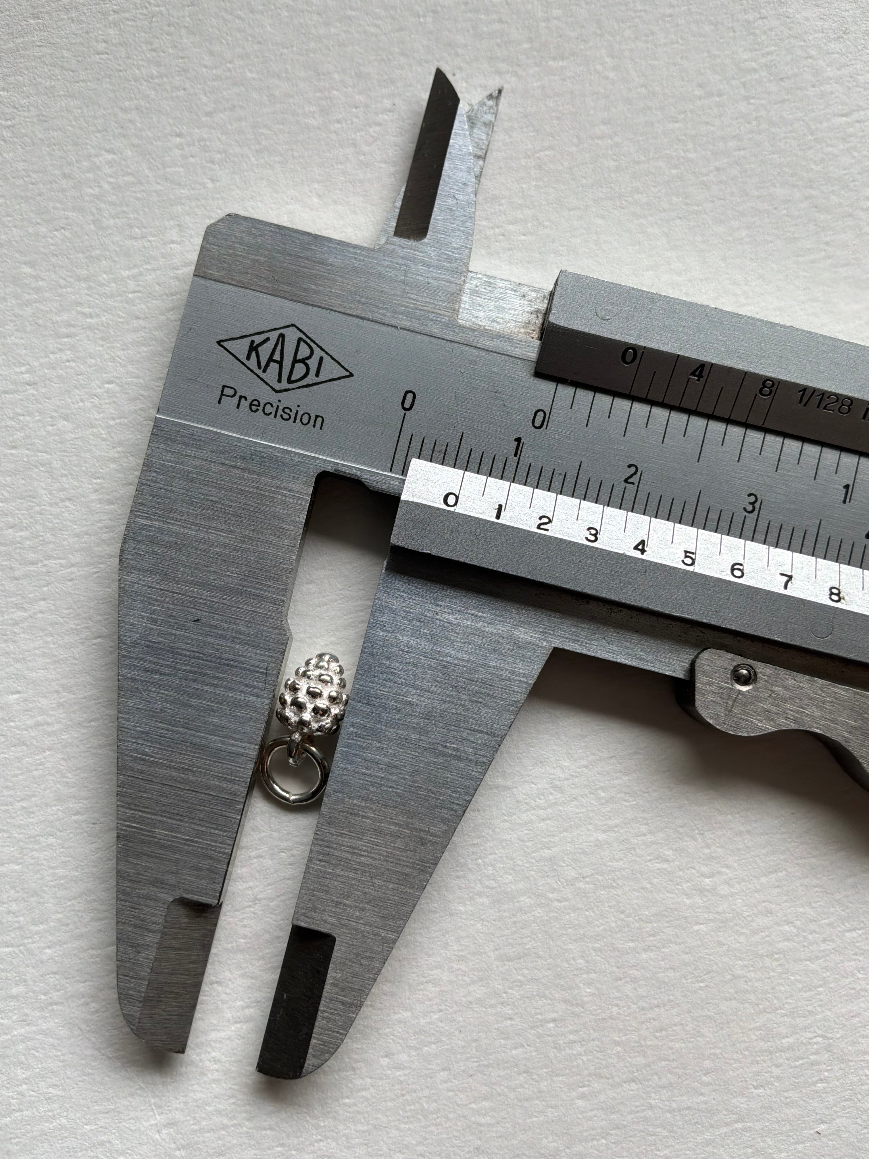 Sølv Kogle vedhæng - Maskemarkør (op til 3 mm pinde)