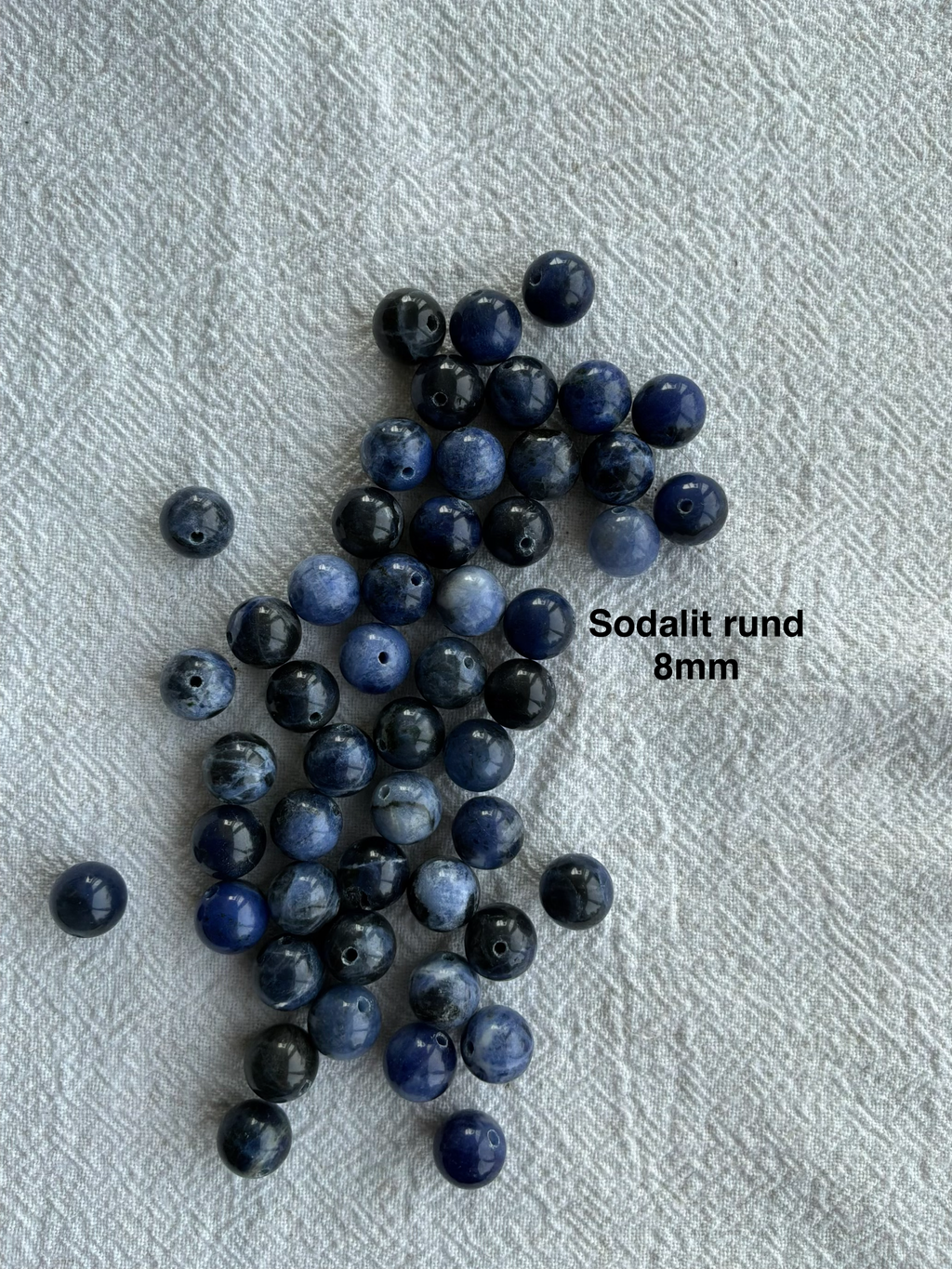 Maskemarkør sten - Sodalit og Lapis Lazuli blå mørk - Passer på op til 10mm strikkepinde (Kopi)