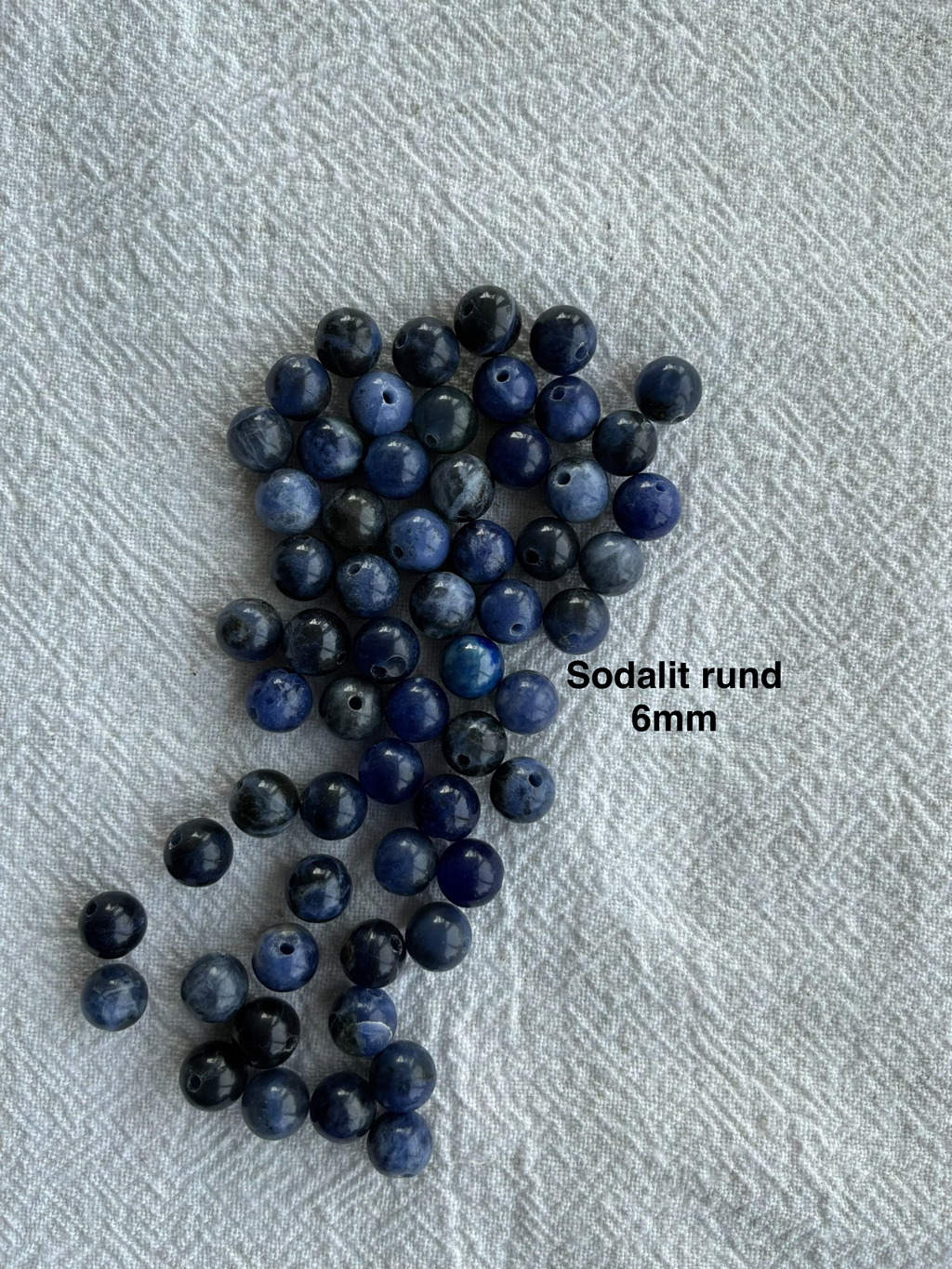Maskemarkør sten - Sodalit og Lapis Lazuli blå mørk - Passer på op til 10mm strikkepinde (Kopi)