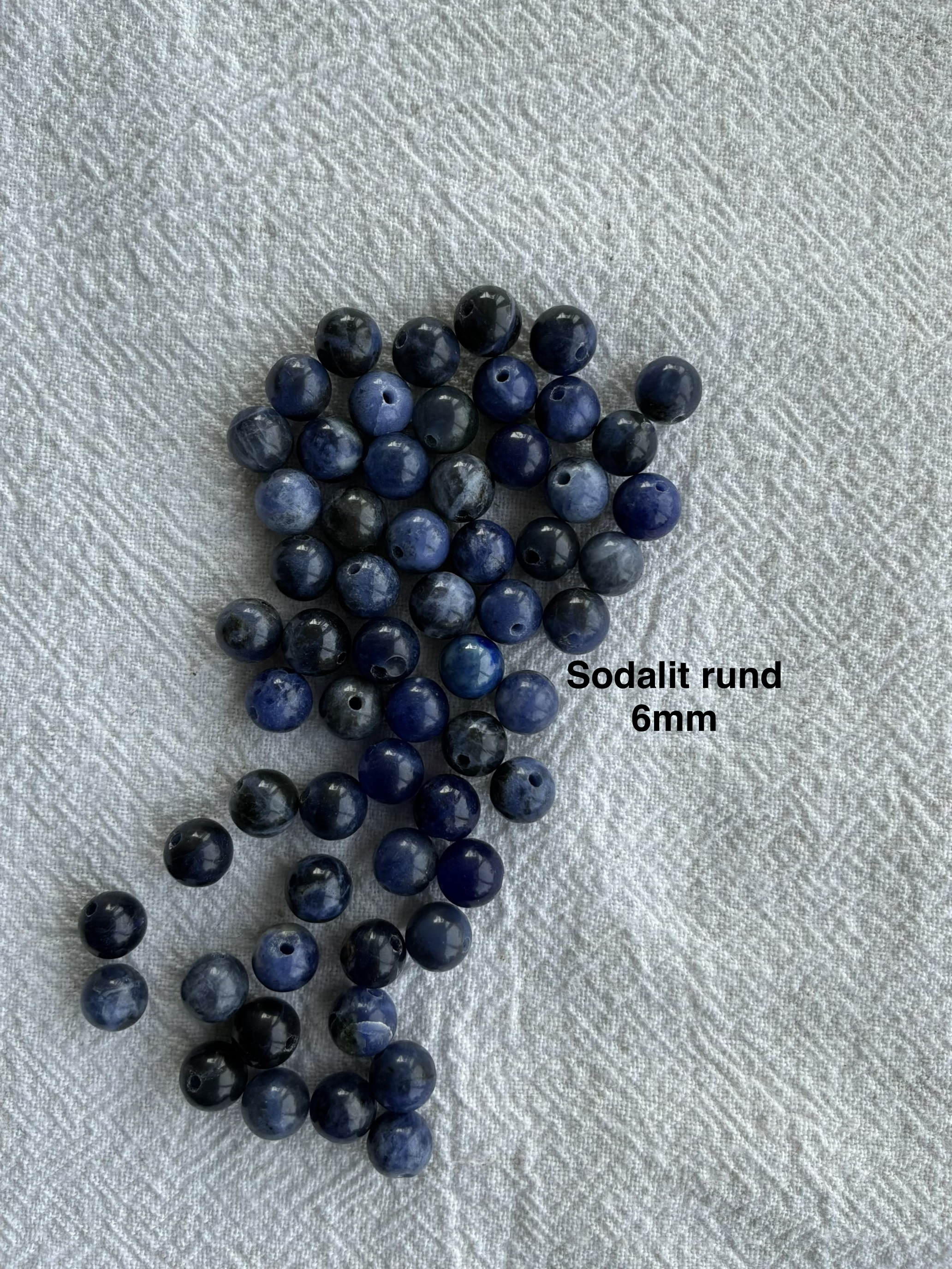 Maskemarkør sten - Sodalit og Lapis Lazuli blå mørk - Passer på op til 10mm strikkepinde (Kopi)