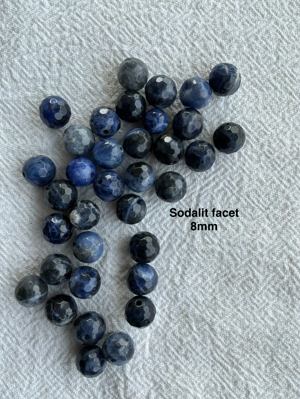 Maskemarkør sten - Sodalit og Lapis Lazuli blå mørk - Passer på op til 10mm strikkepinde (Kopi)