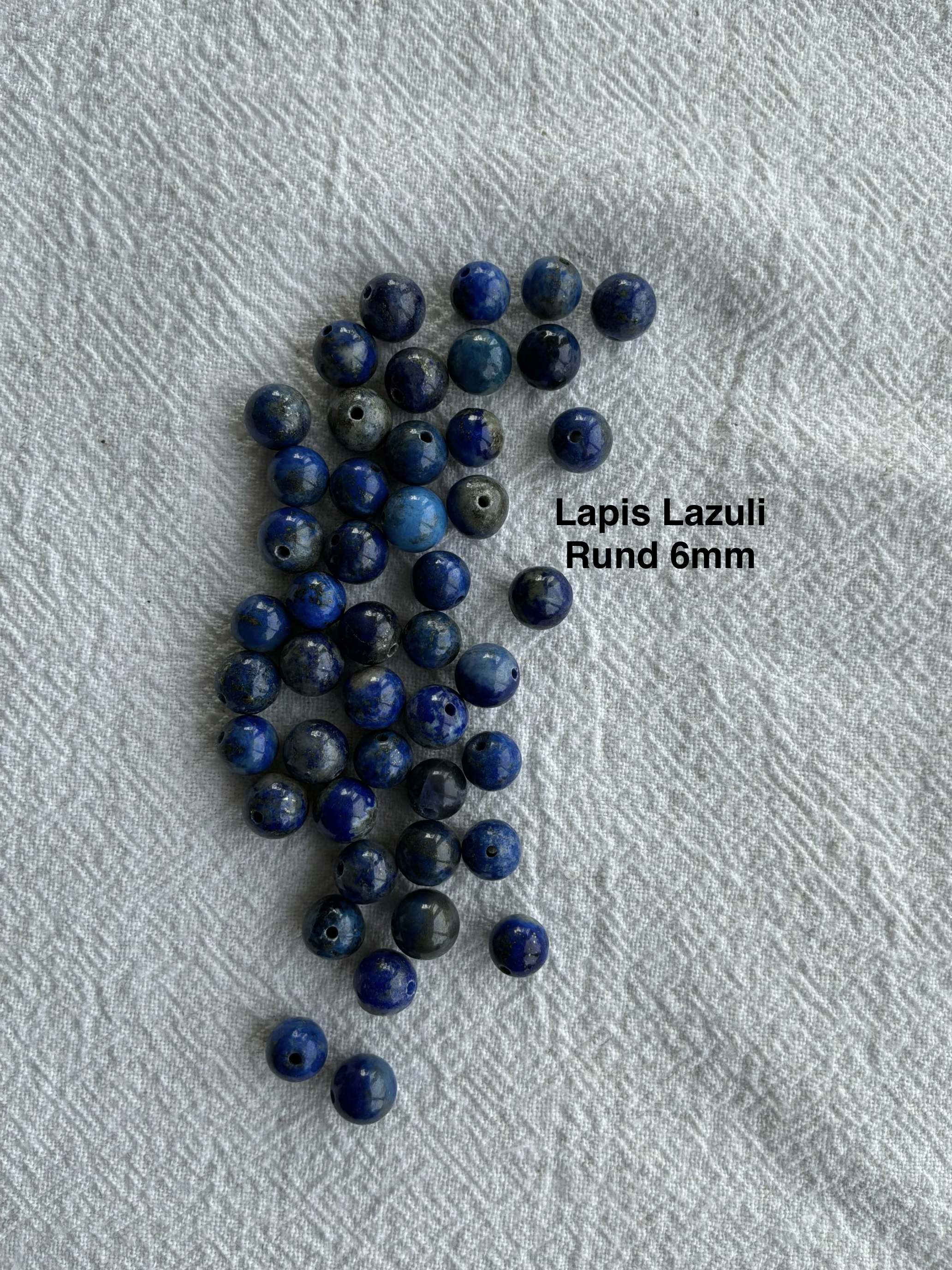 Maskemarkør sten - Sodalit og Lapis Lazuli blå mørk - Passer på op til 10mm strikkepinde (Kopi)