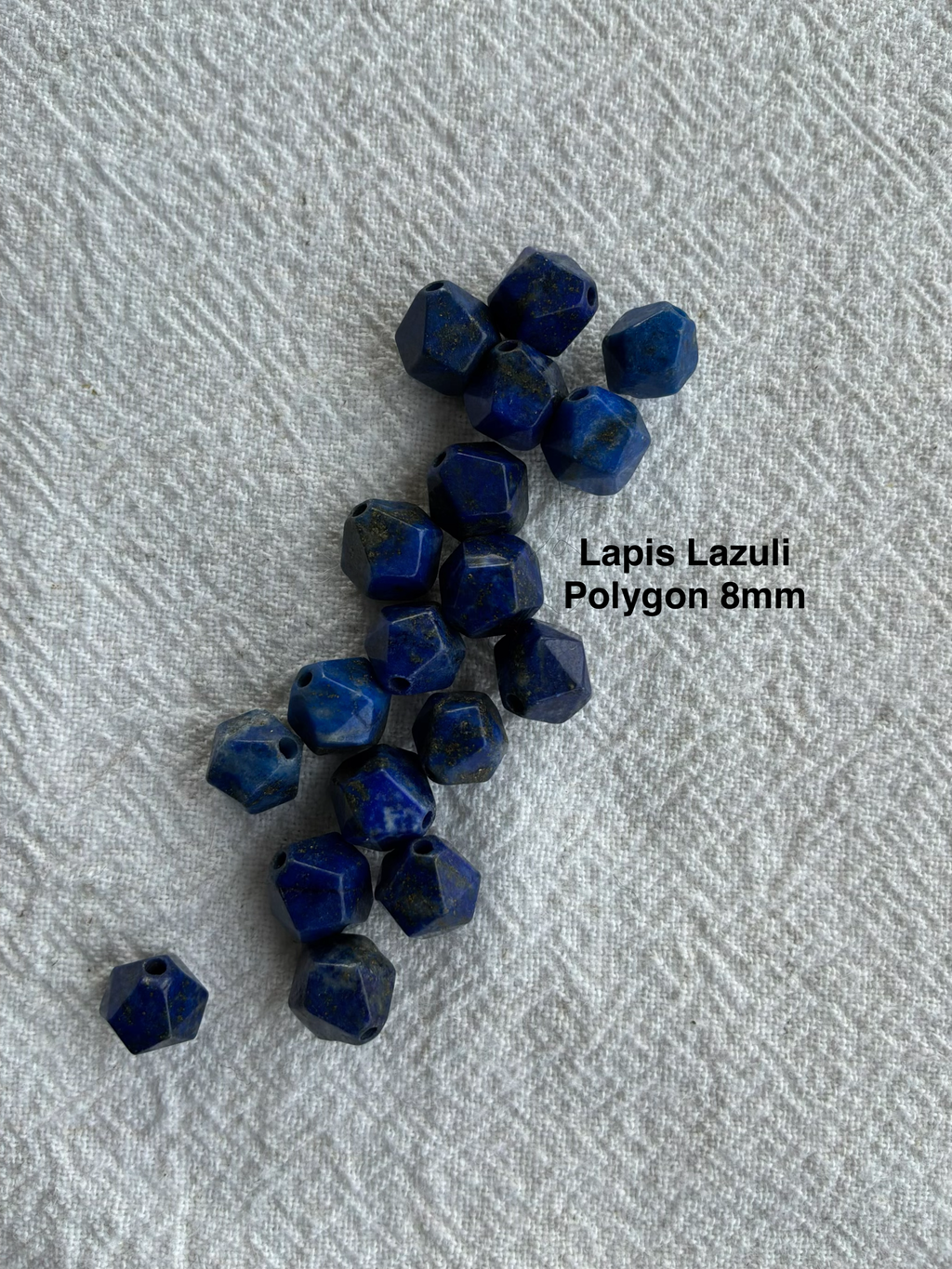 Maskemarkør sten - Sodalit og Lapis Lazuli blå mørk - Passer på op til 10mm strikkepinde (Kopi)