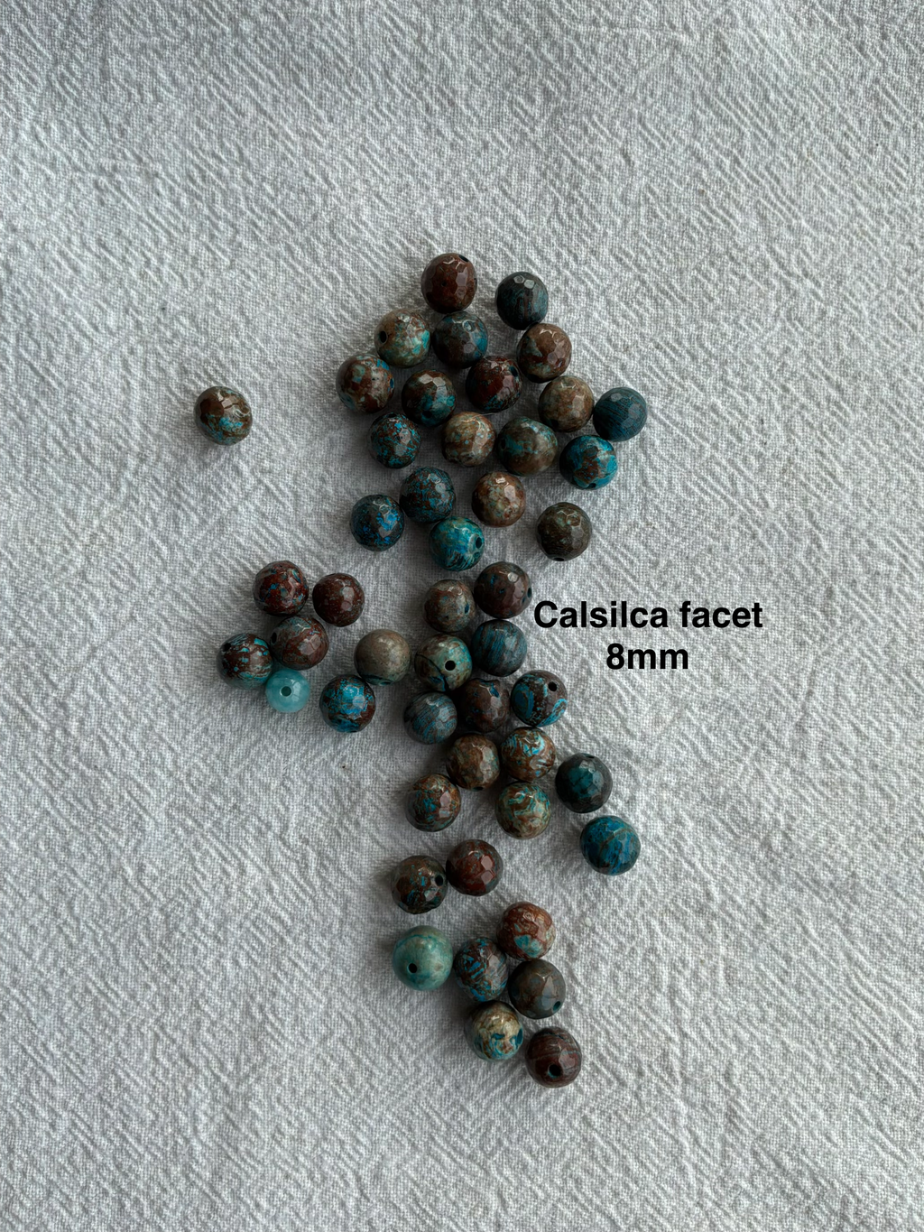 Maskemarkør sten - Howlite turkis, Calsilca og Shoushan  Turkise og meleret- Passer på op til 10mm strikkepinde