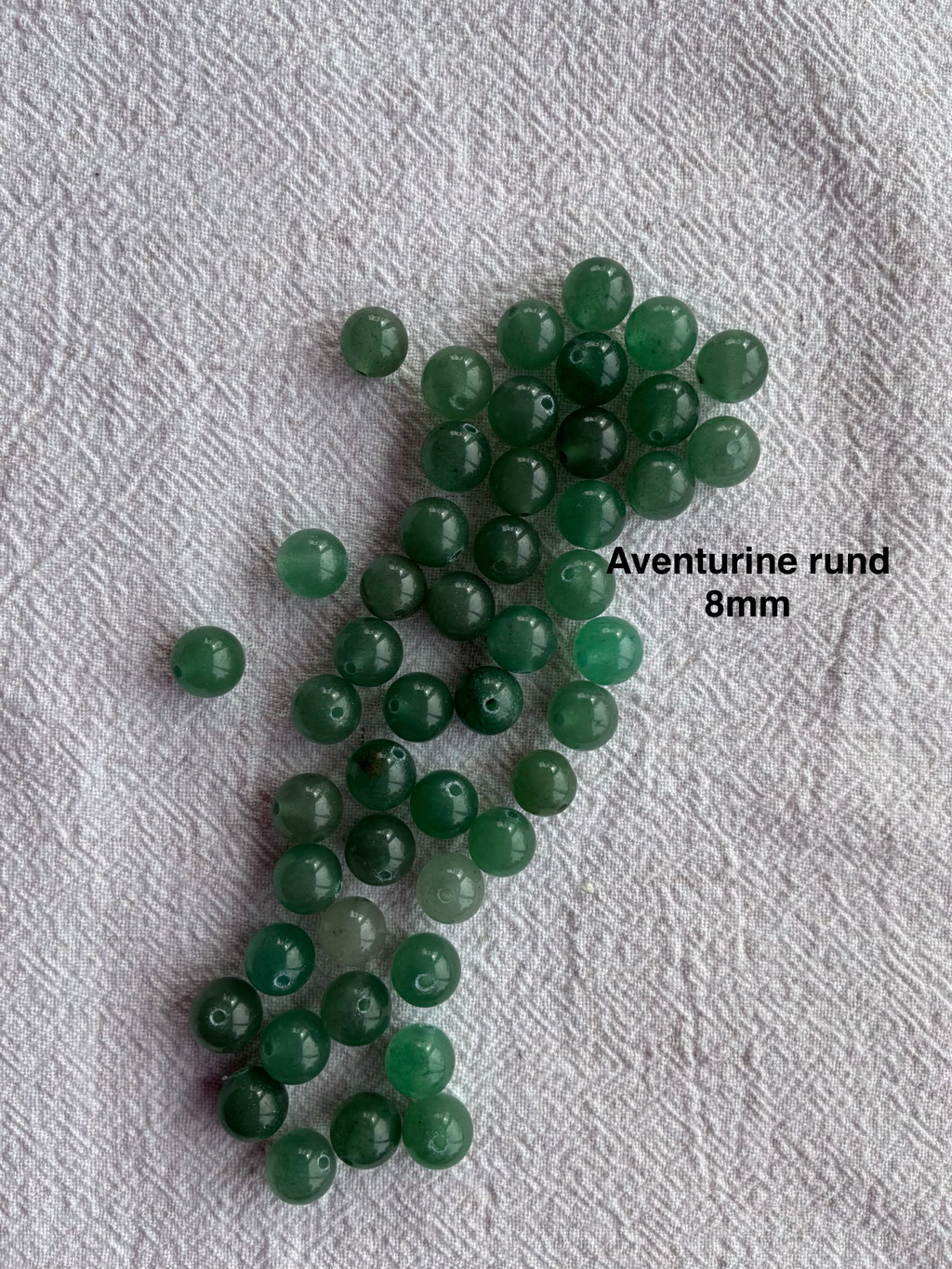 Maskemarkør sten - Aventurine lys grøn - Passer på op til 7mm strikkepinde