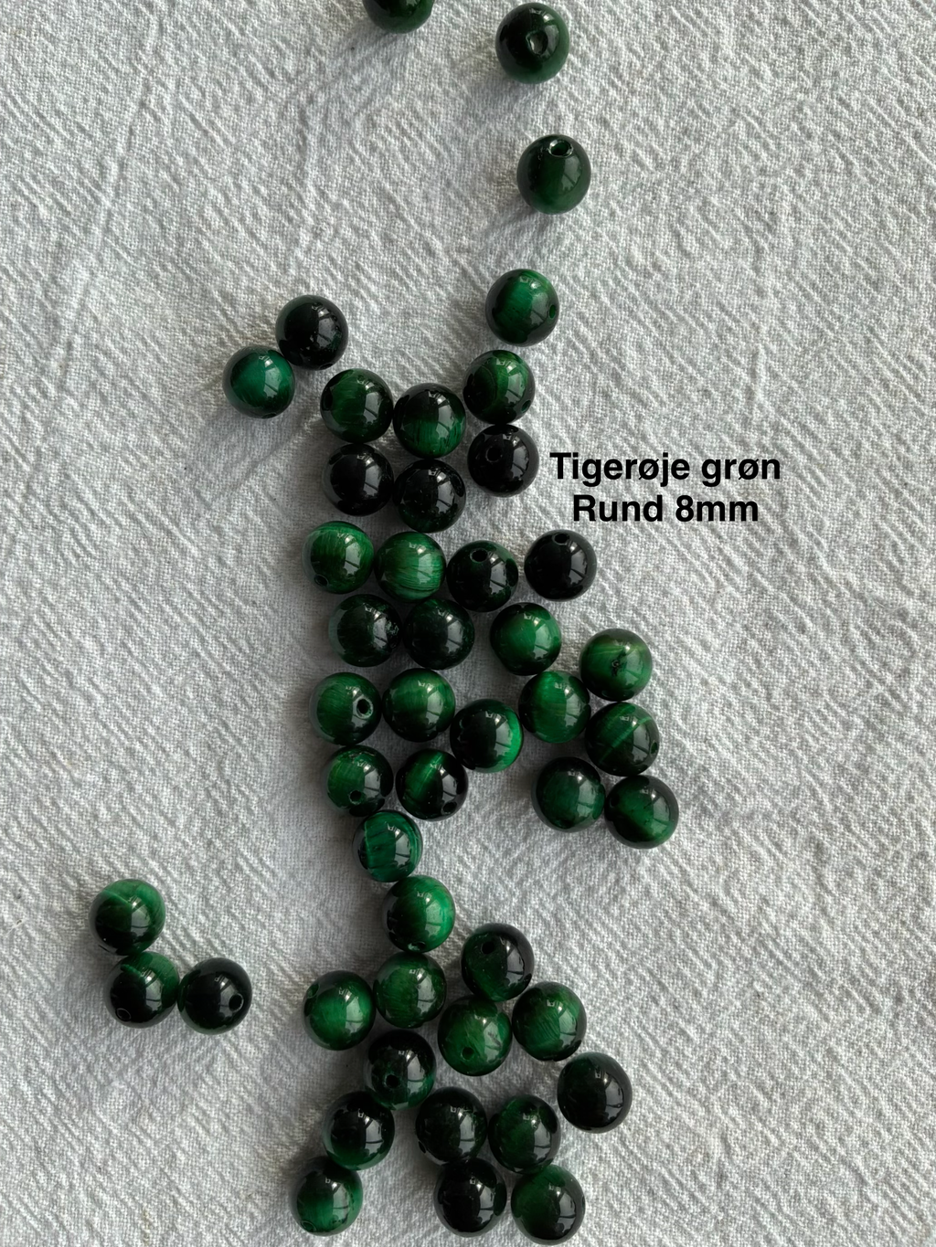 Maskemarkør sten - Grøn Agat, Grøn Tigerøje og Fluorite grønne og transperant grøn - Passer på op til 7mm strikkepinde
