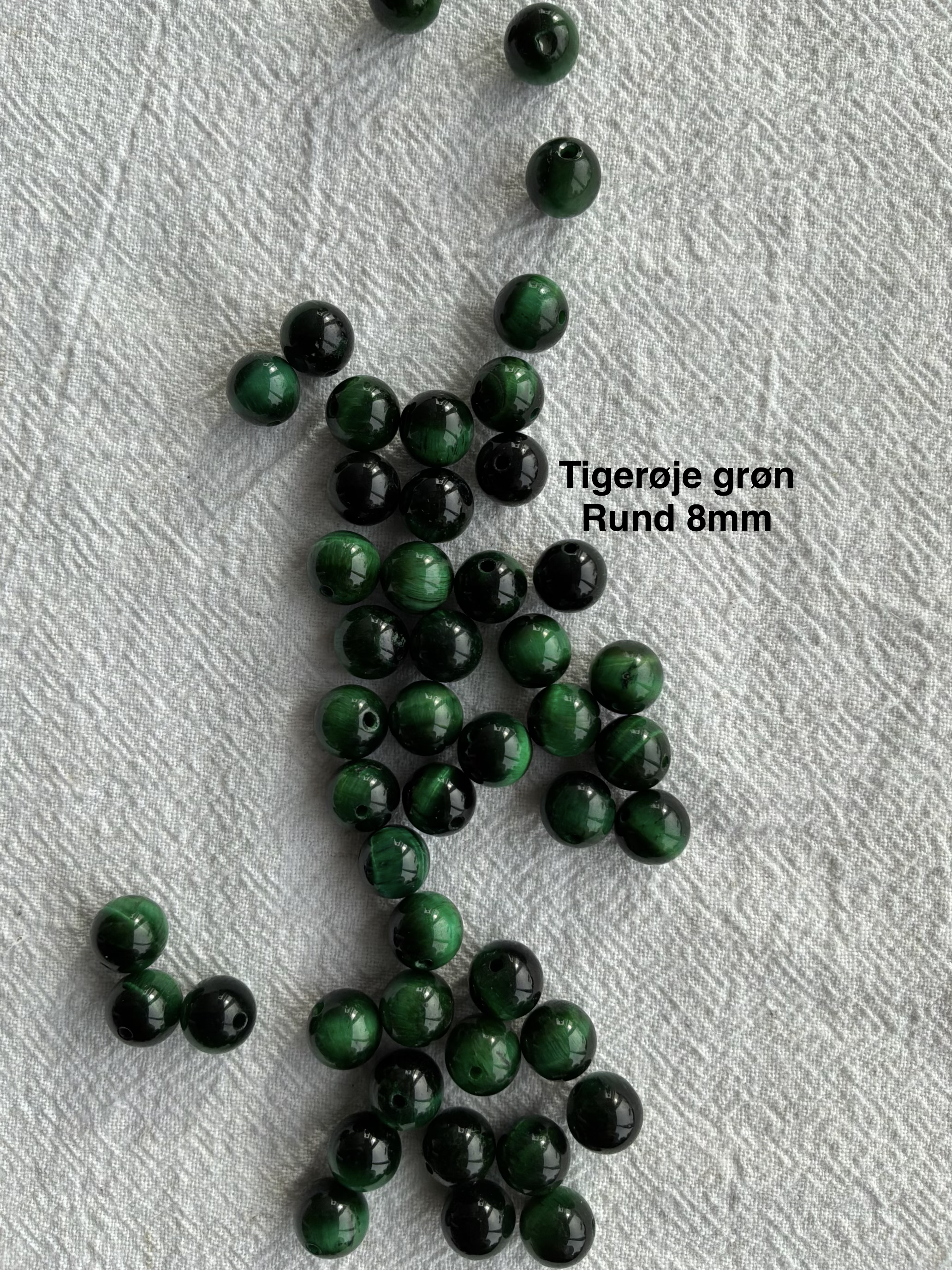 Maskemarkør sten - Grøn Agat, Grøn Tigerøje og Fluorite grønne og transperant grøn - Passer på op til 10mm strikkepinde