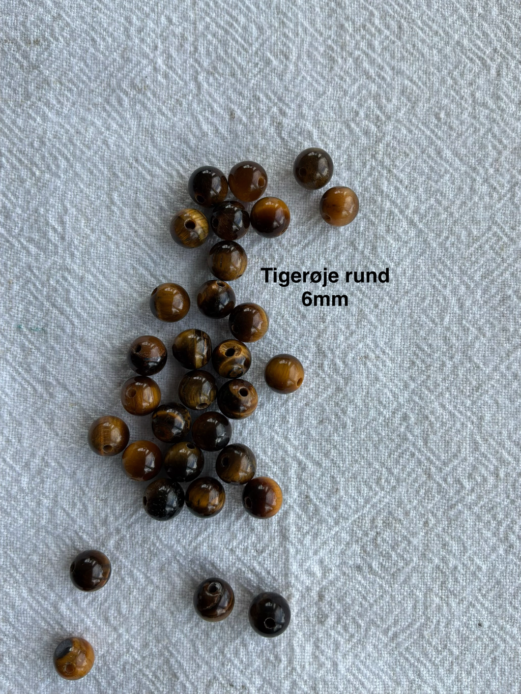Maskemarkør sten - Solsten, Fossil, Medicinstone, Picture Jasper,Bronzit og Tigerøje -  Beige, Brune og Sandfarvede- Passer på op til 10mm strikkepinde