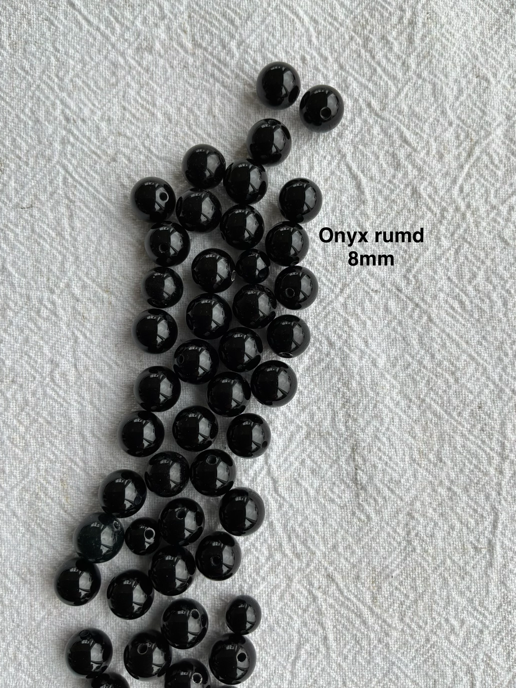 Maskemarkør sten - Onyx, Alabast, hvid agat, howlite hvid - Hvide og Sorte - Passer på op til 10mm strikkepinde
