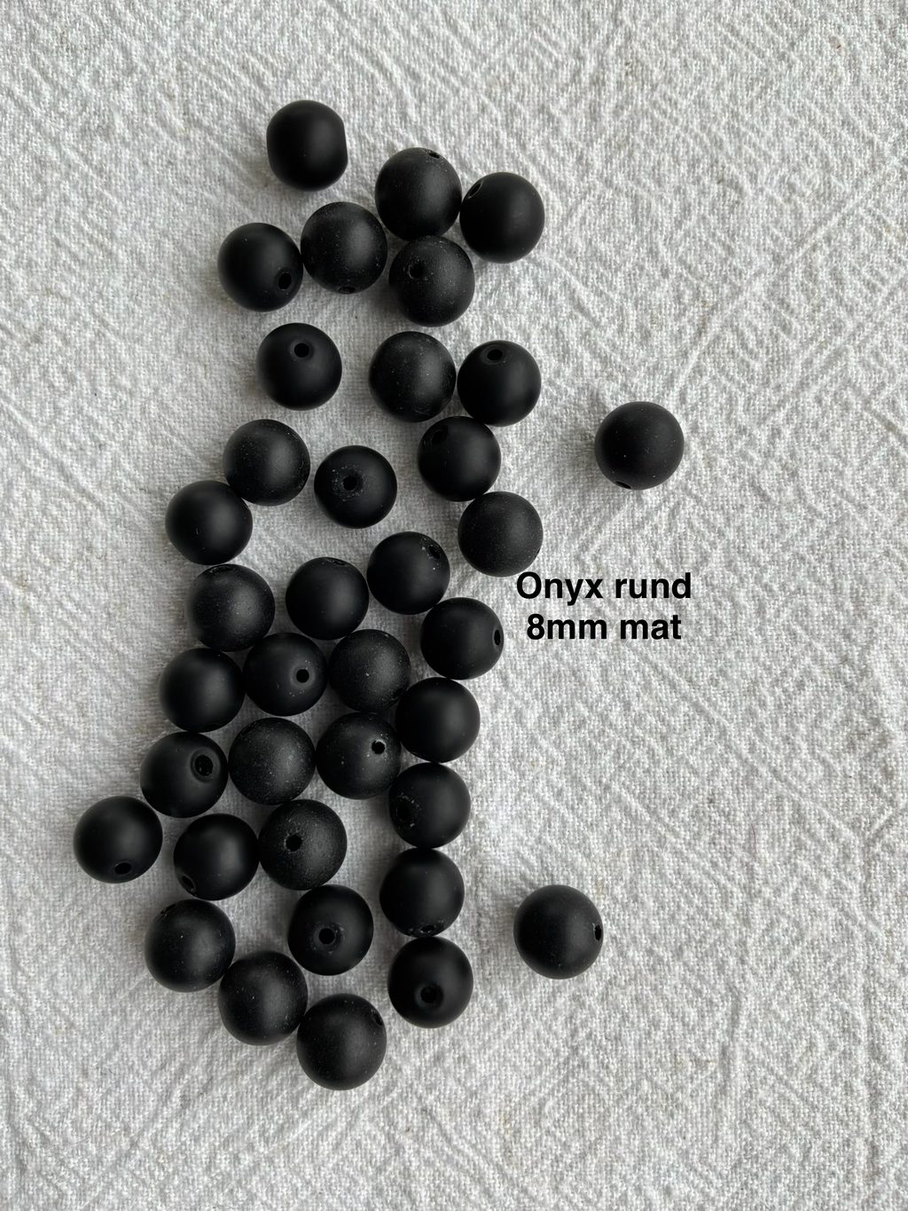 Maskemarkør sten - Onyx, Alabast, hvid agat, howlite hvid - Hvide og Sorte - Passer på op til 10mm strikkepinde