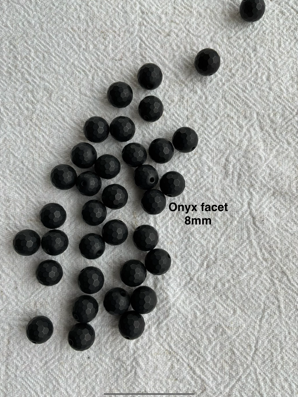 Maskemarkør sten - Onyx, Alabast, hvid agat, howlite hvid - Hvide og Sorte - Passer på op til 10mm strikkepinde