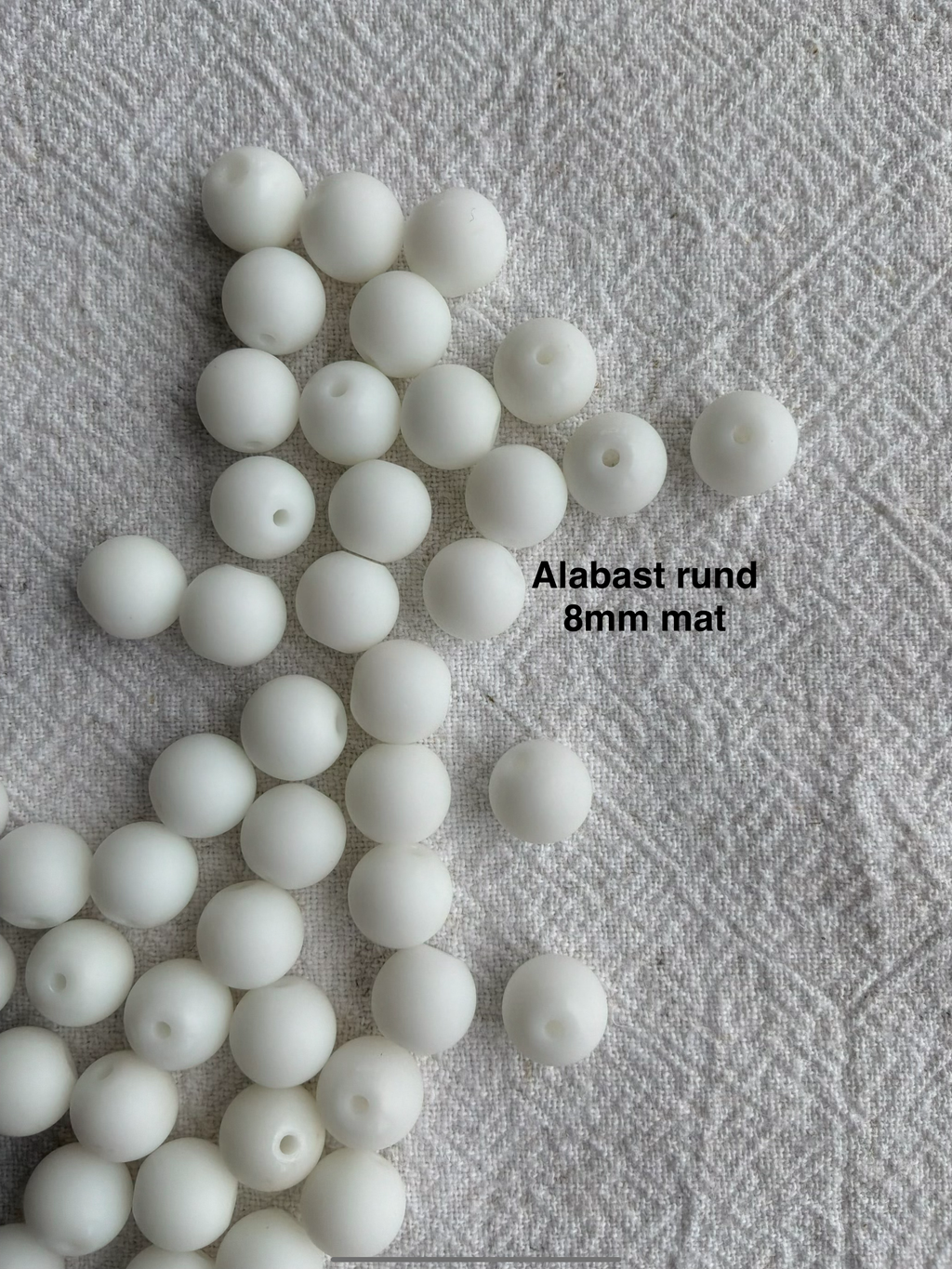 Maskemarkør sten - Onyx, Alabast, hvid agat, howlite hvid - Hvide og Sorte - Passer på op til 10mm strikkepinde