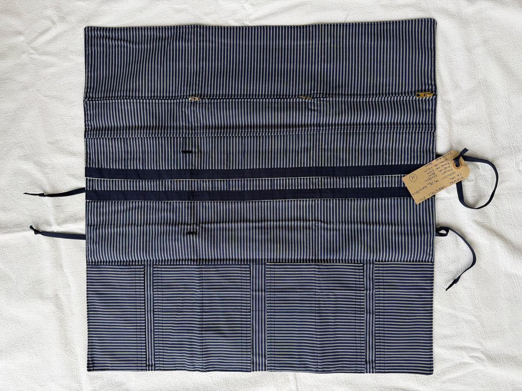 Strikke-Værktøjs-Etui 11. - Handmade by Nogetfralene - Blå “mælkedreng”