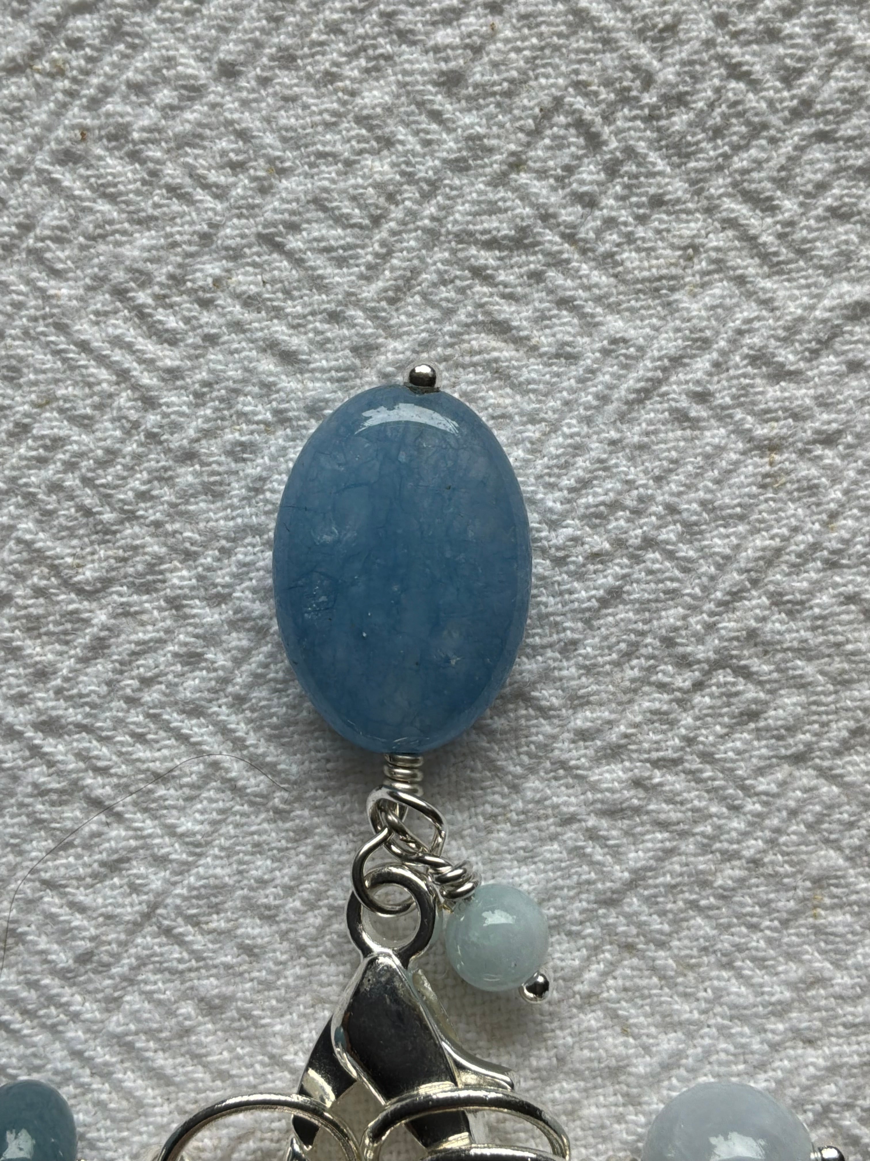 Maskemarkør sæt  Akvamarin og Solsten. Forsølvede markører der passer på op til 7 mm pinde