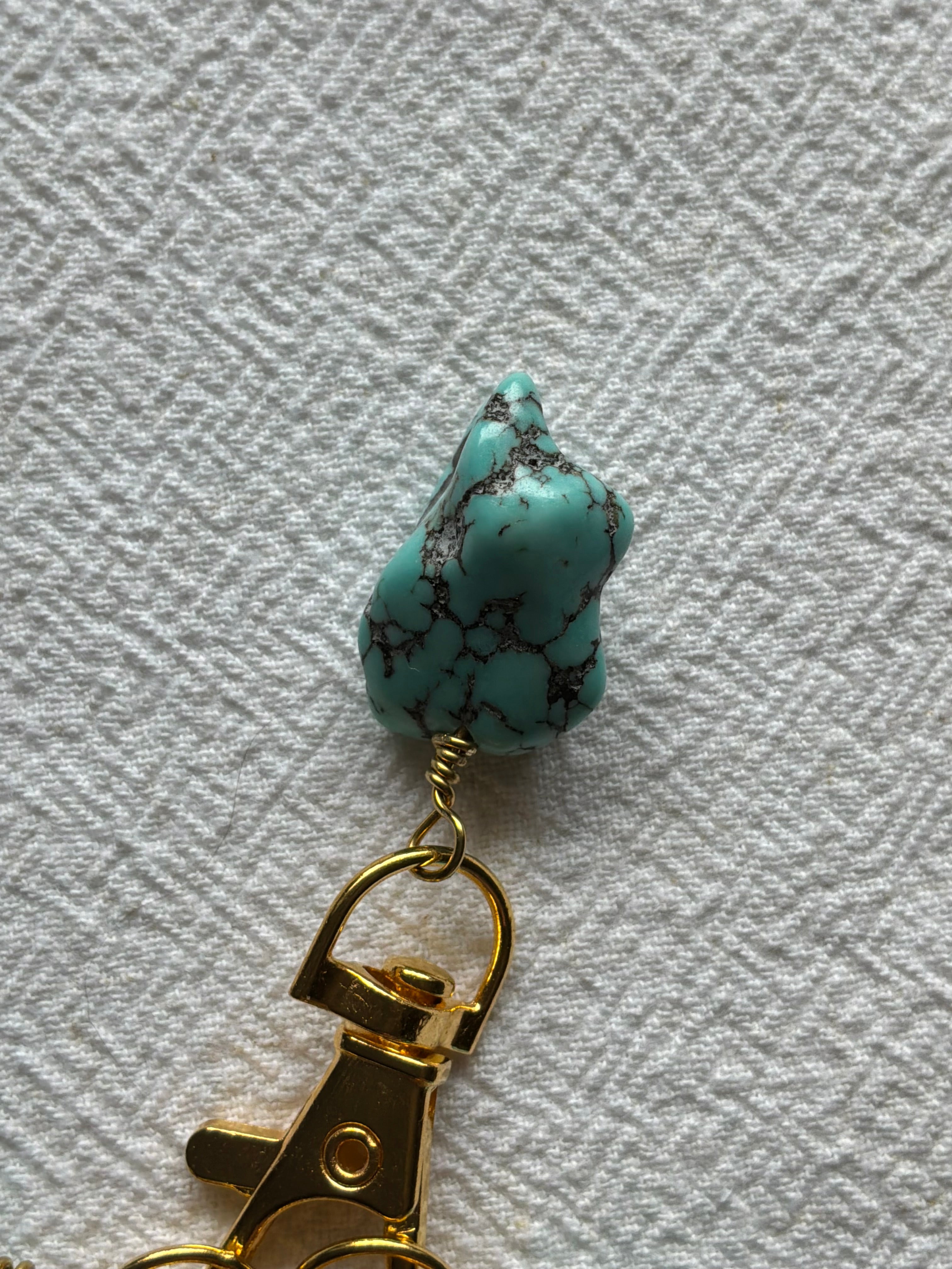 Maskemarkør sæt  Turkiser Akvamarin og Morganite. Forgyldte markører der passer på op til 7 mm pinde