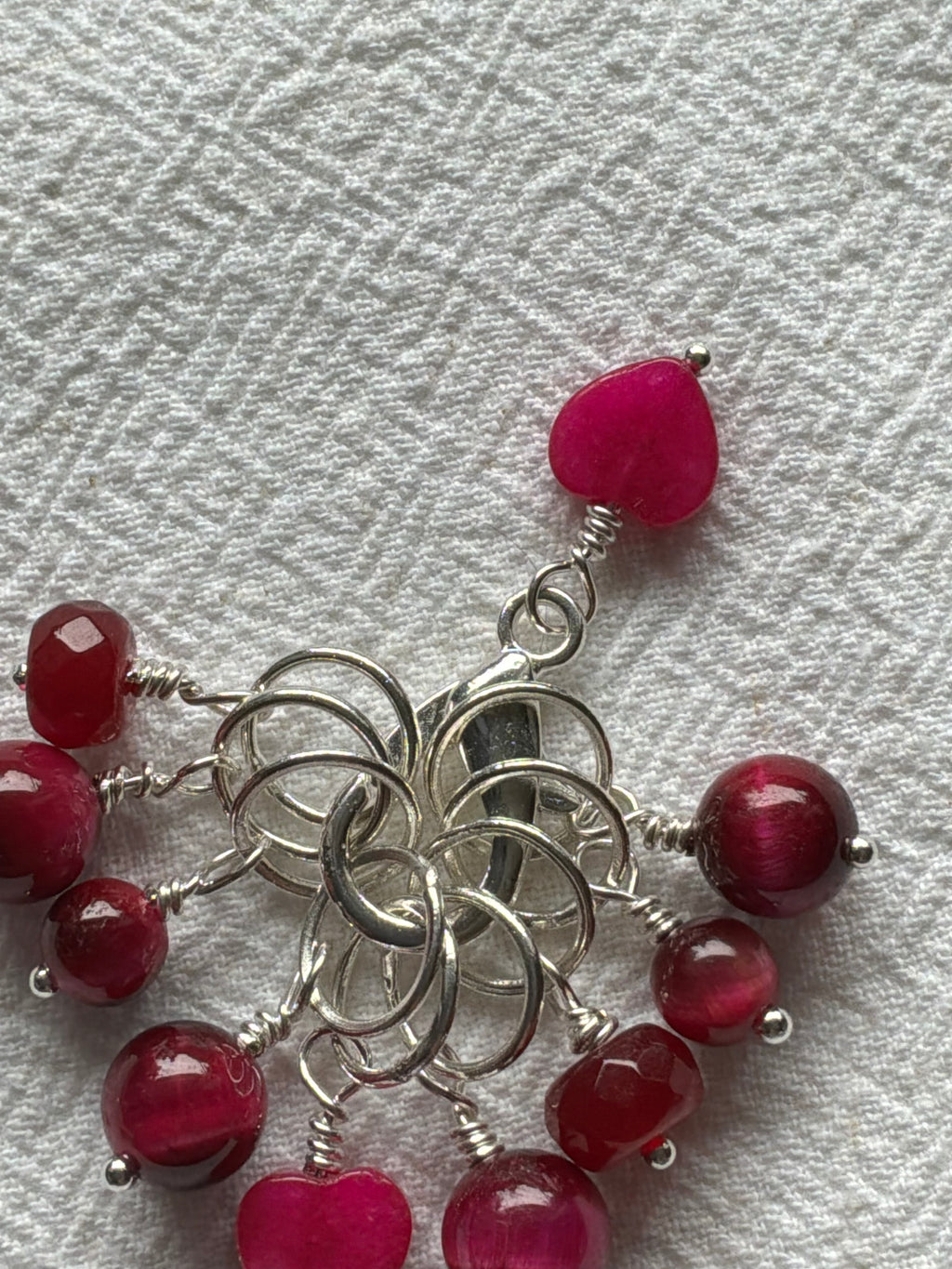 Maskemarkør sæt Pink Tigerøje.  Forsølvet markører der passer på op til 10 mm pinde