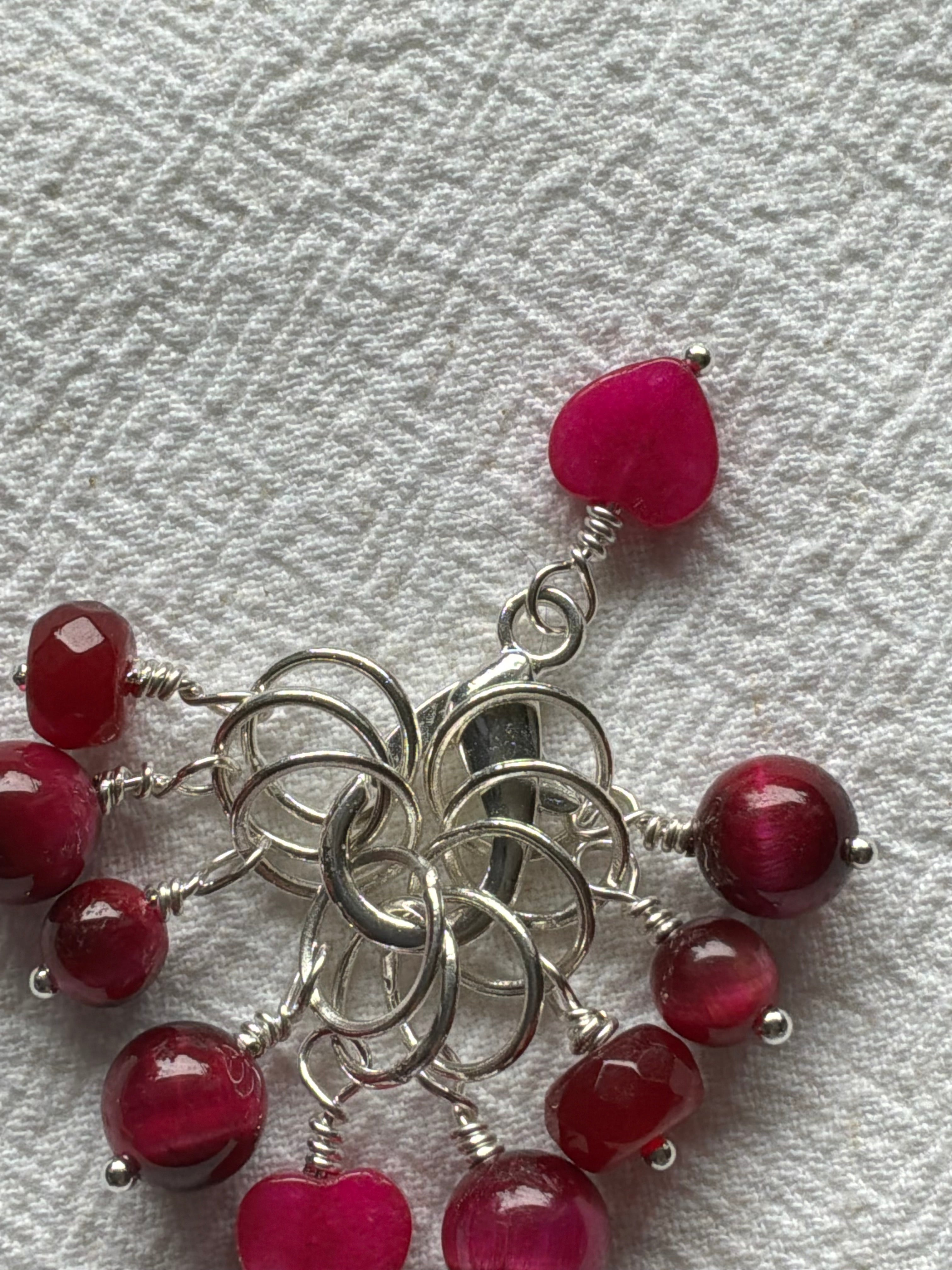 Maskemarkør sæt Pink Tigerøje.  Forsølvet markører der passer på op til 10 mm pinde