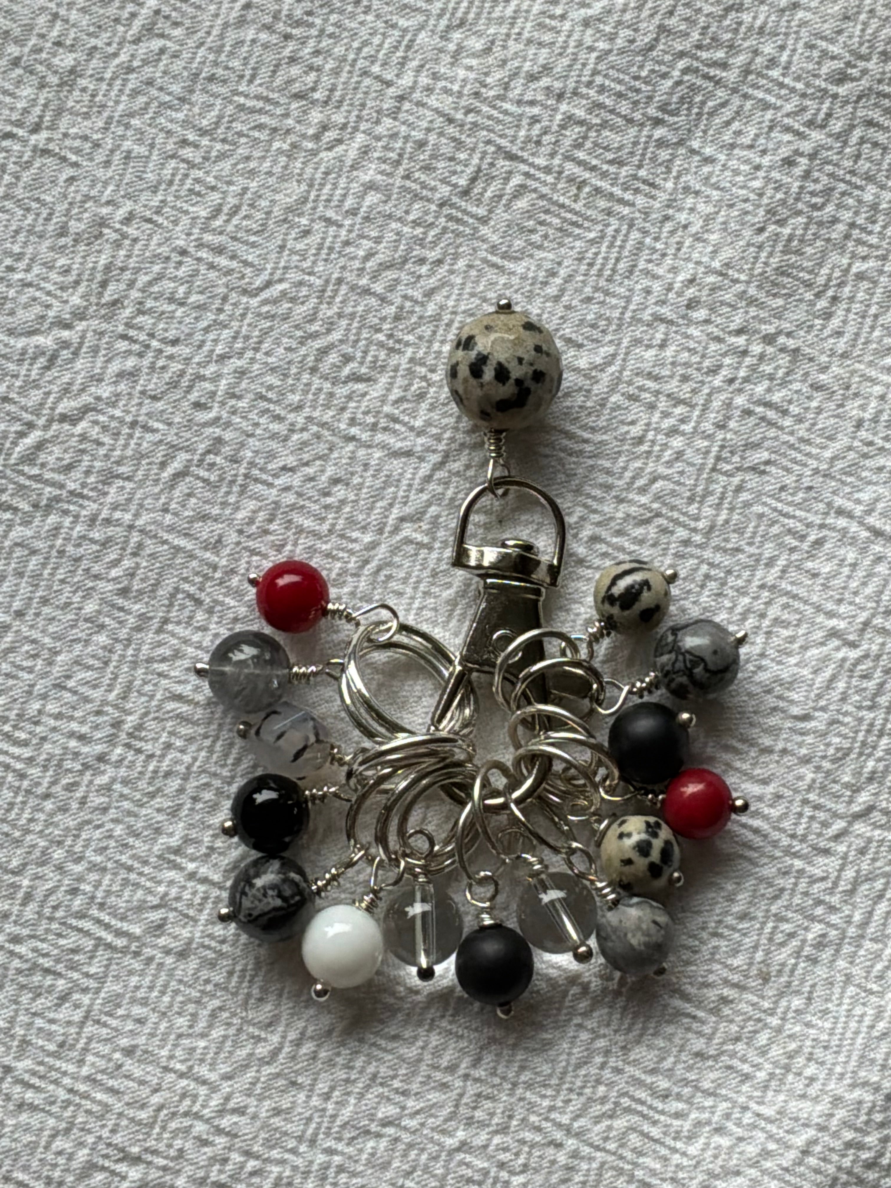 Maskemarkør sæt Dalmatiner stor. Forsølvet markører der passer på op til 7 mm og 10mm pinde