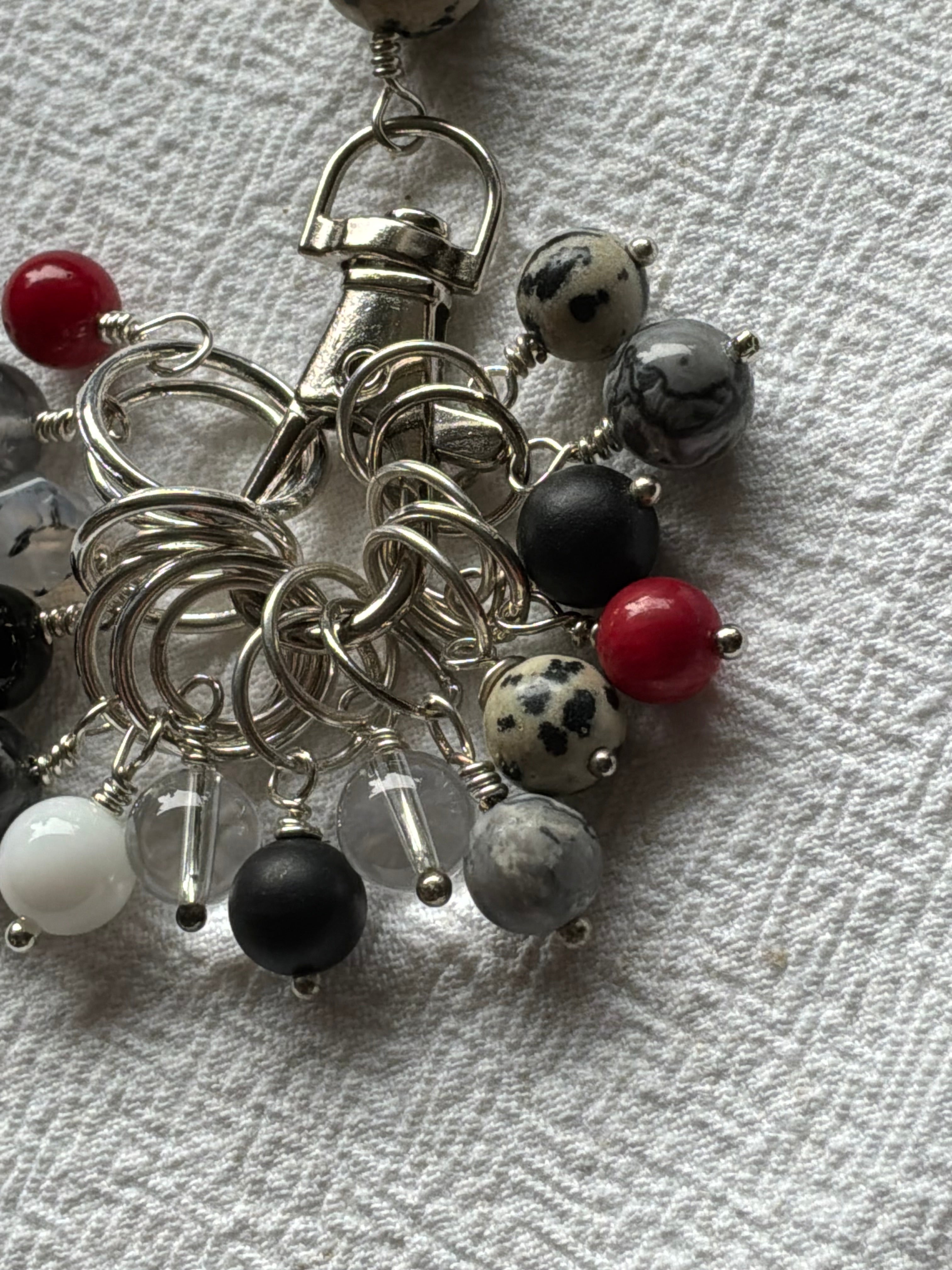 Maskemarkør sæt Dalmatiner stor. Forsølvet markører der passer på op til 7 mm og 10mm pinde