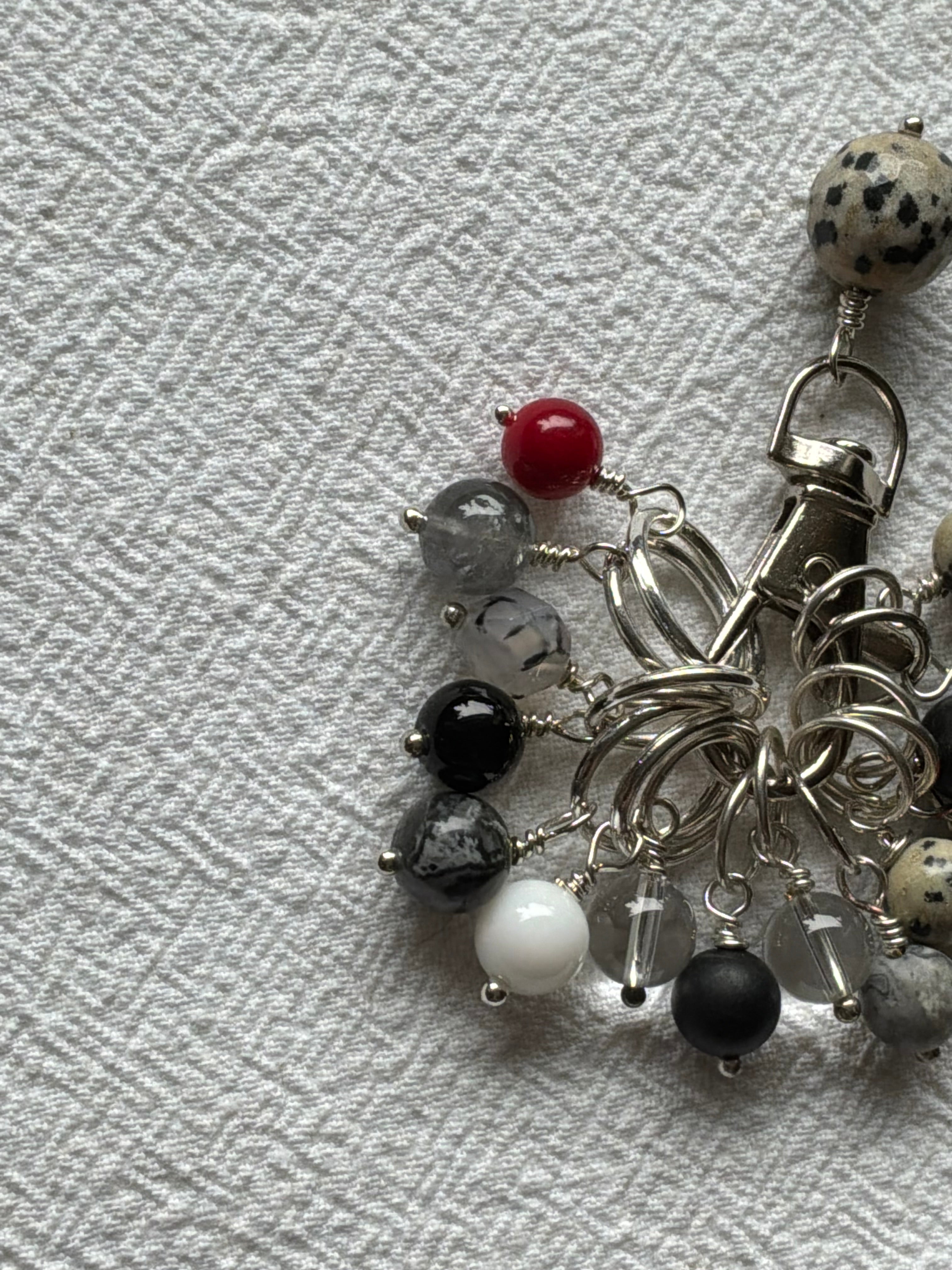 Maskemarkør sæt Dalmatiner stor. Forsølvet markører der passer på op til 7 mm og 10mm pinde